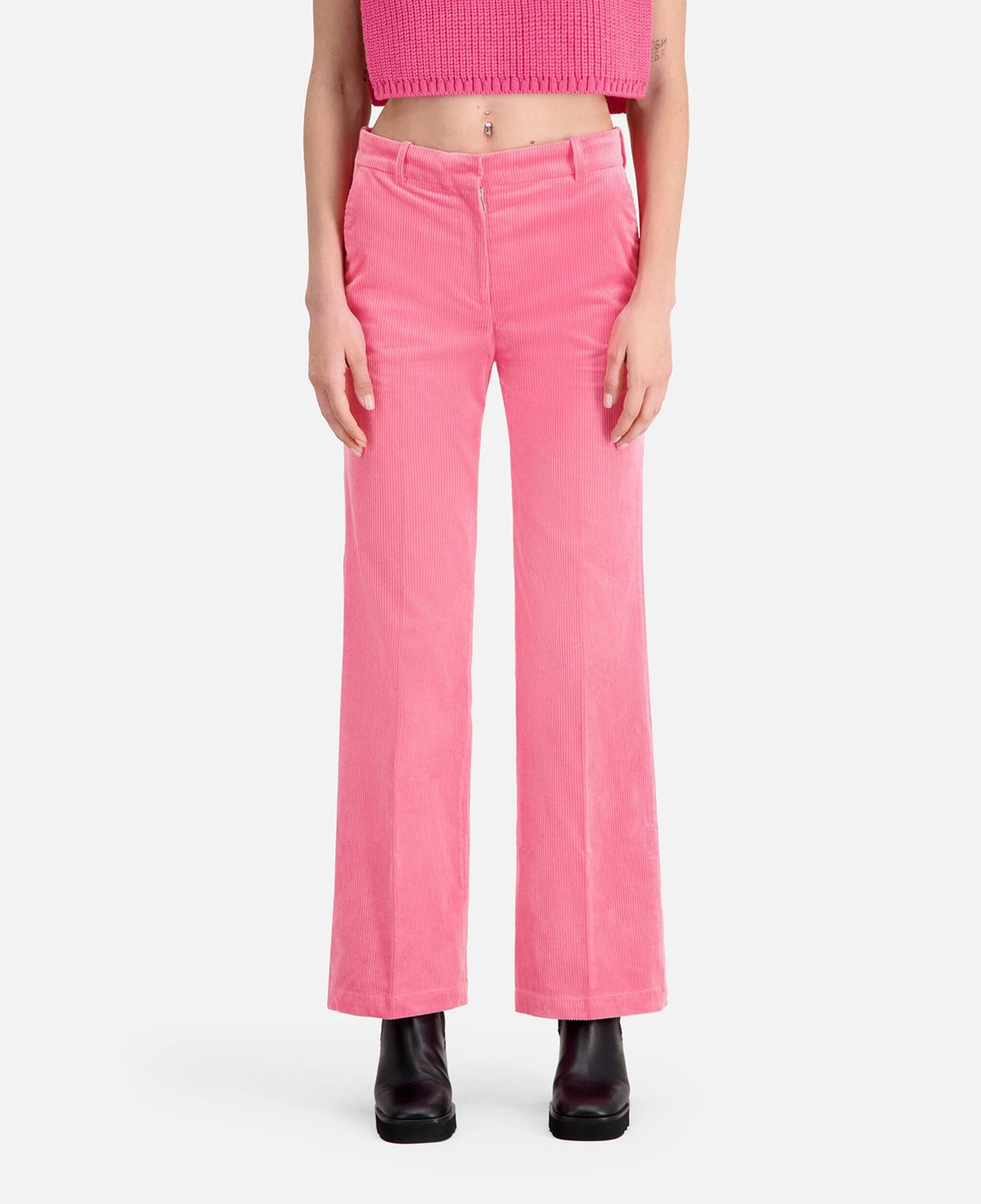 KADIN STRAIGHT FIT PEMBE PANTOLON