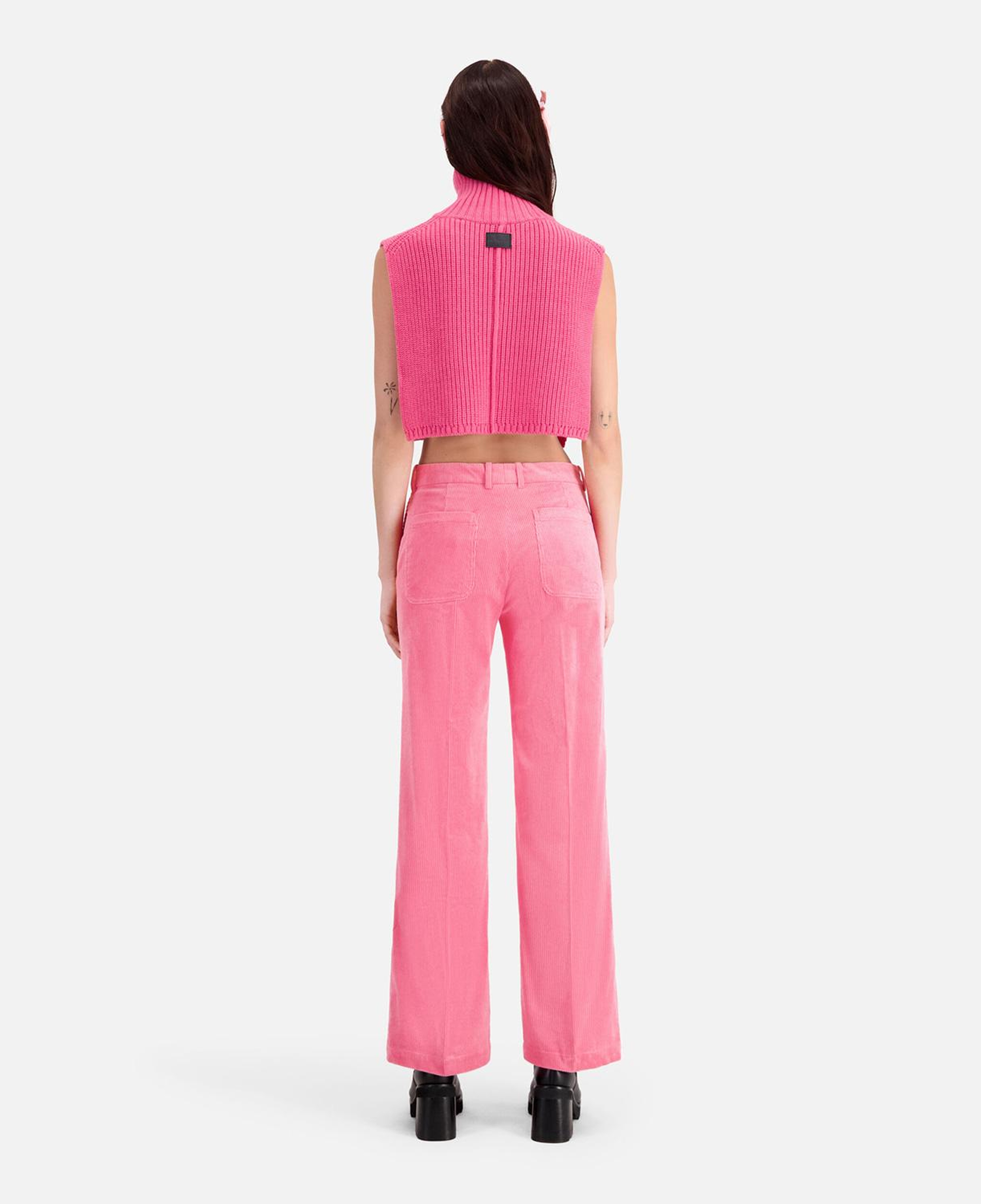KADIN STRAIGHT FIT PEMBE PANTOLON