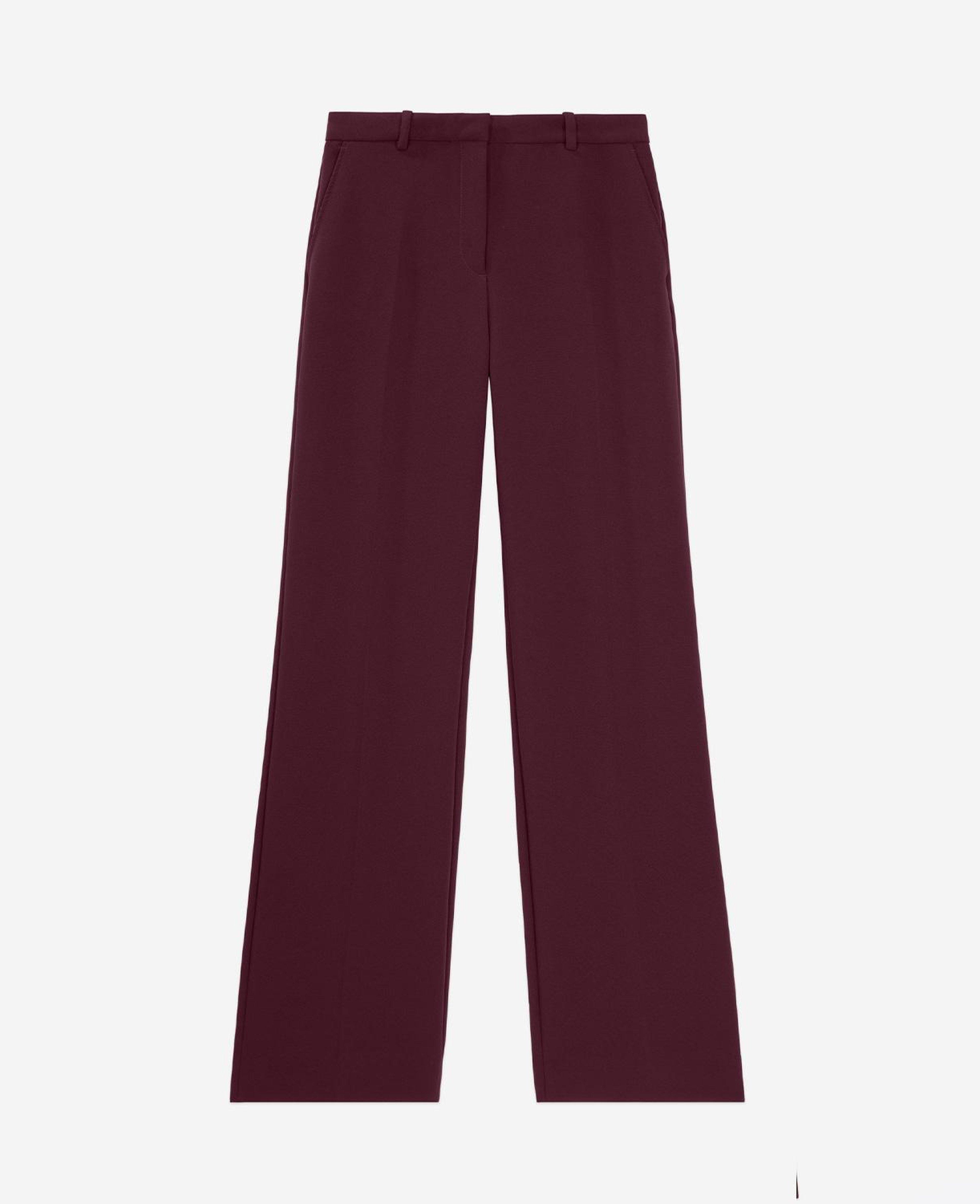 KADIN STRAİGHT FIT BORDO PANTOLON