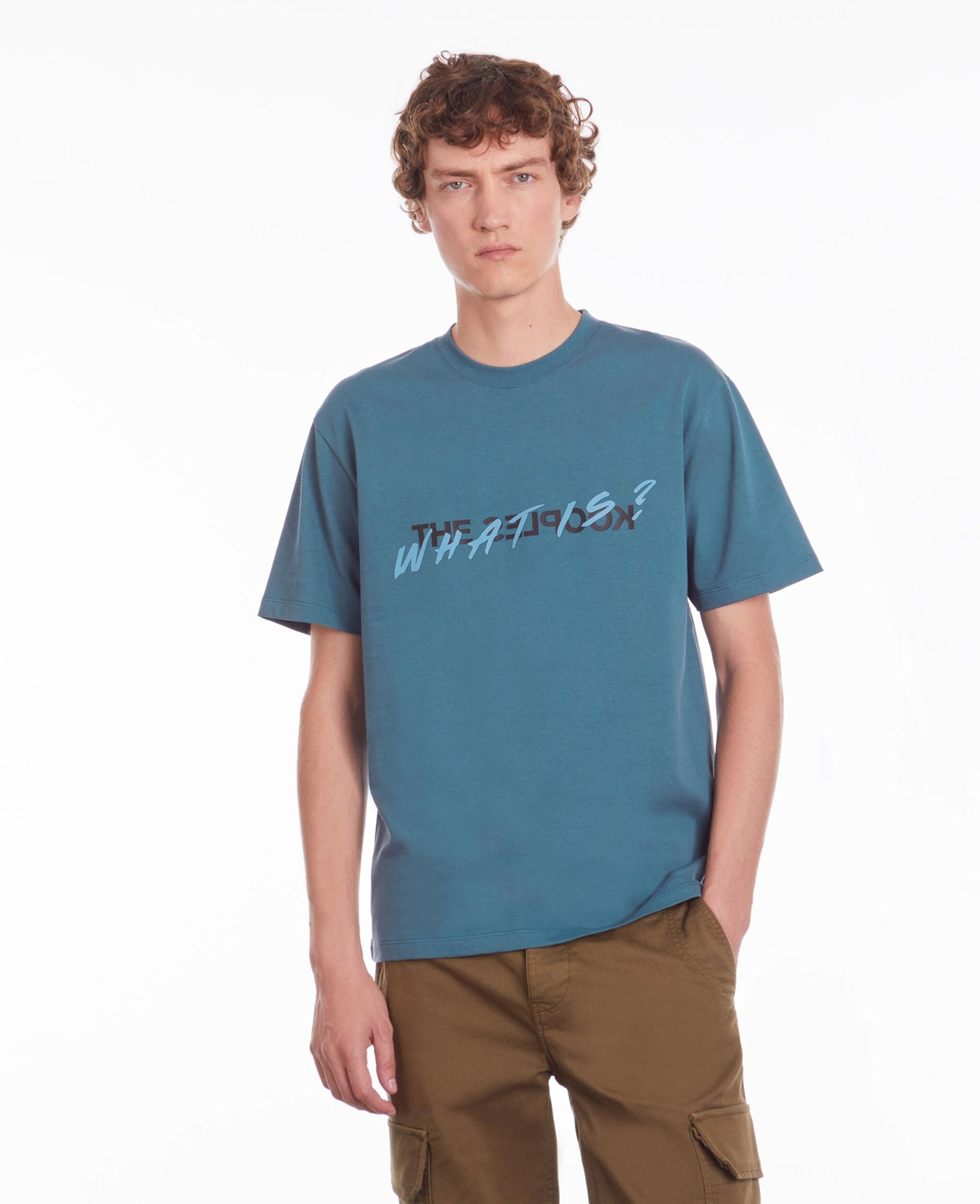 THE KOOPLES ERKEK BİSİKLET YAKA KISA KOLLU MAVİ T-SHIRT