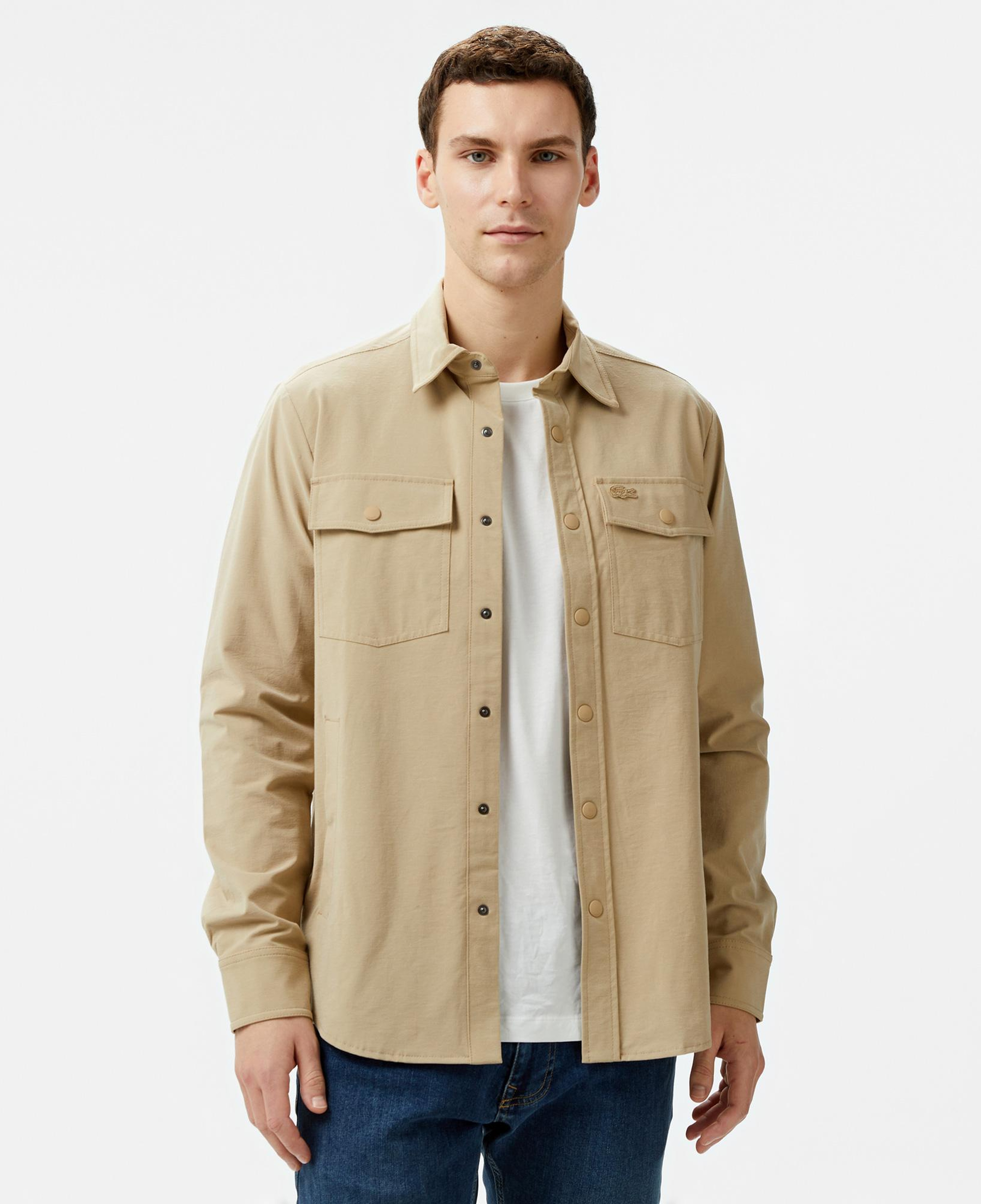 Lacoste Erkek Dik Yaka Kapitone Yeşil Mont