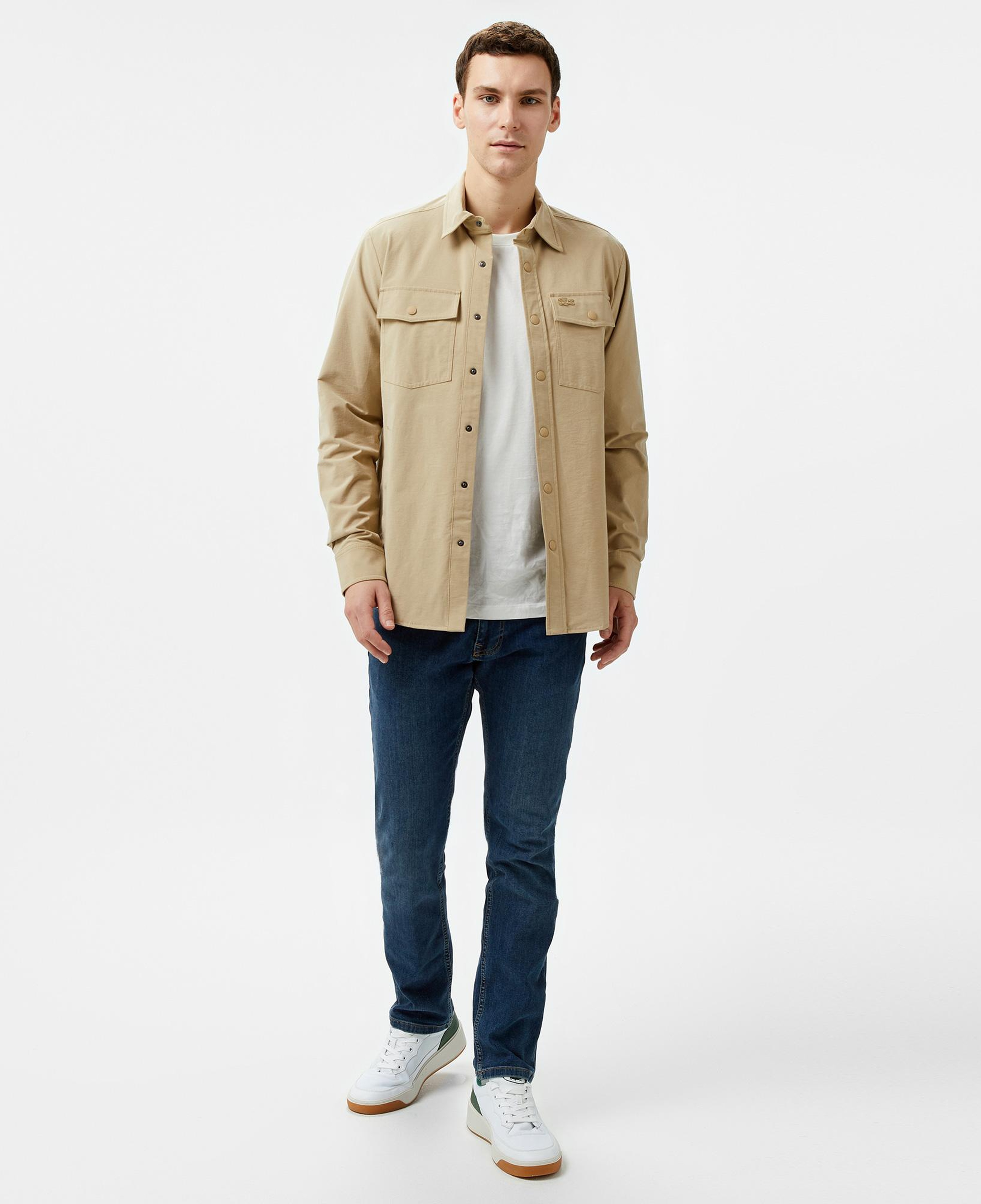 Lacoste Erkek Dik Yaka Kapitone Yeşil Mont