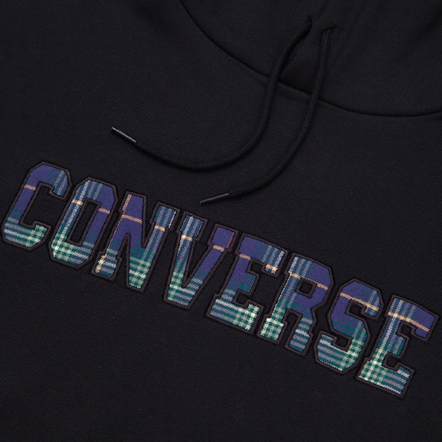 Converse Ssnl Elevated Logo Graphic  Erkek Siyah Hoodie