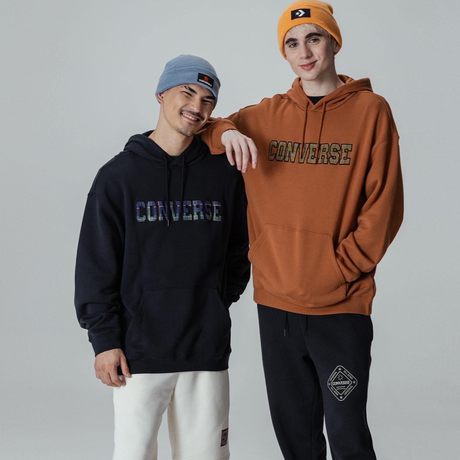 Converse Ssnl Elevated Logo Graphic  Erkek Siyah Hoodie