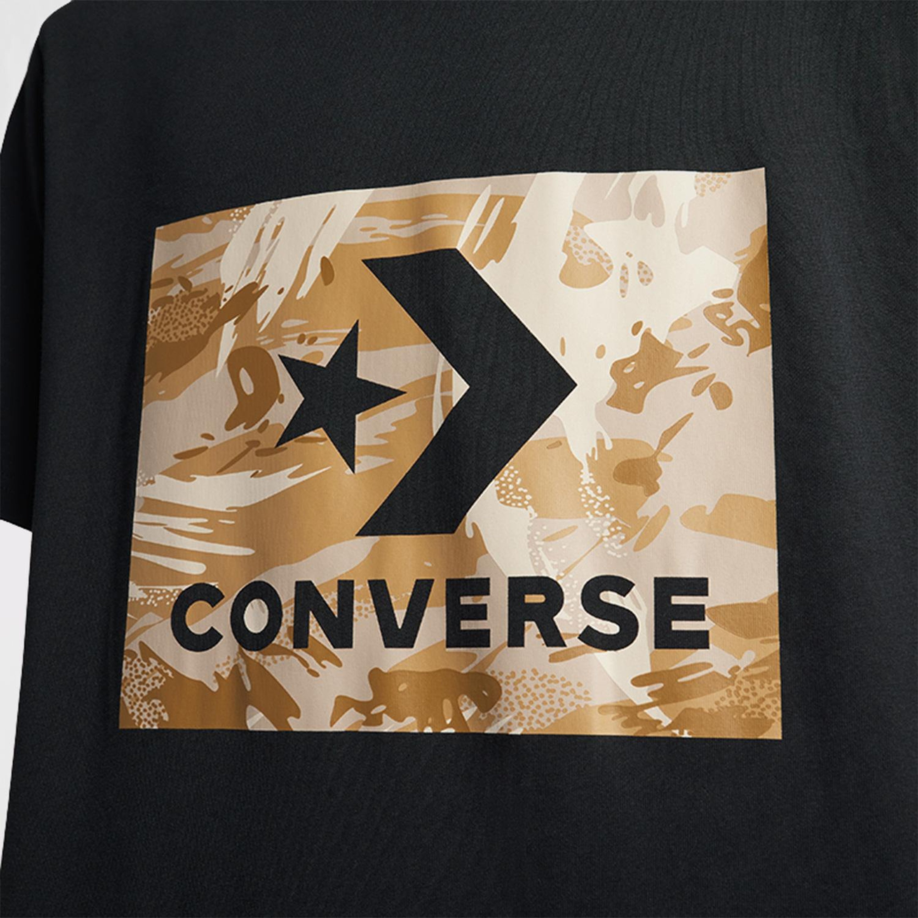 Converse Star Chevron Camo Erkek Siyah T-Shirt