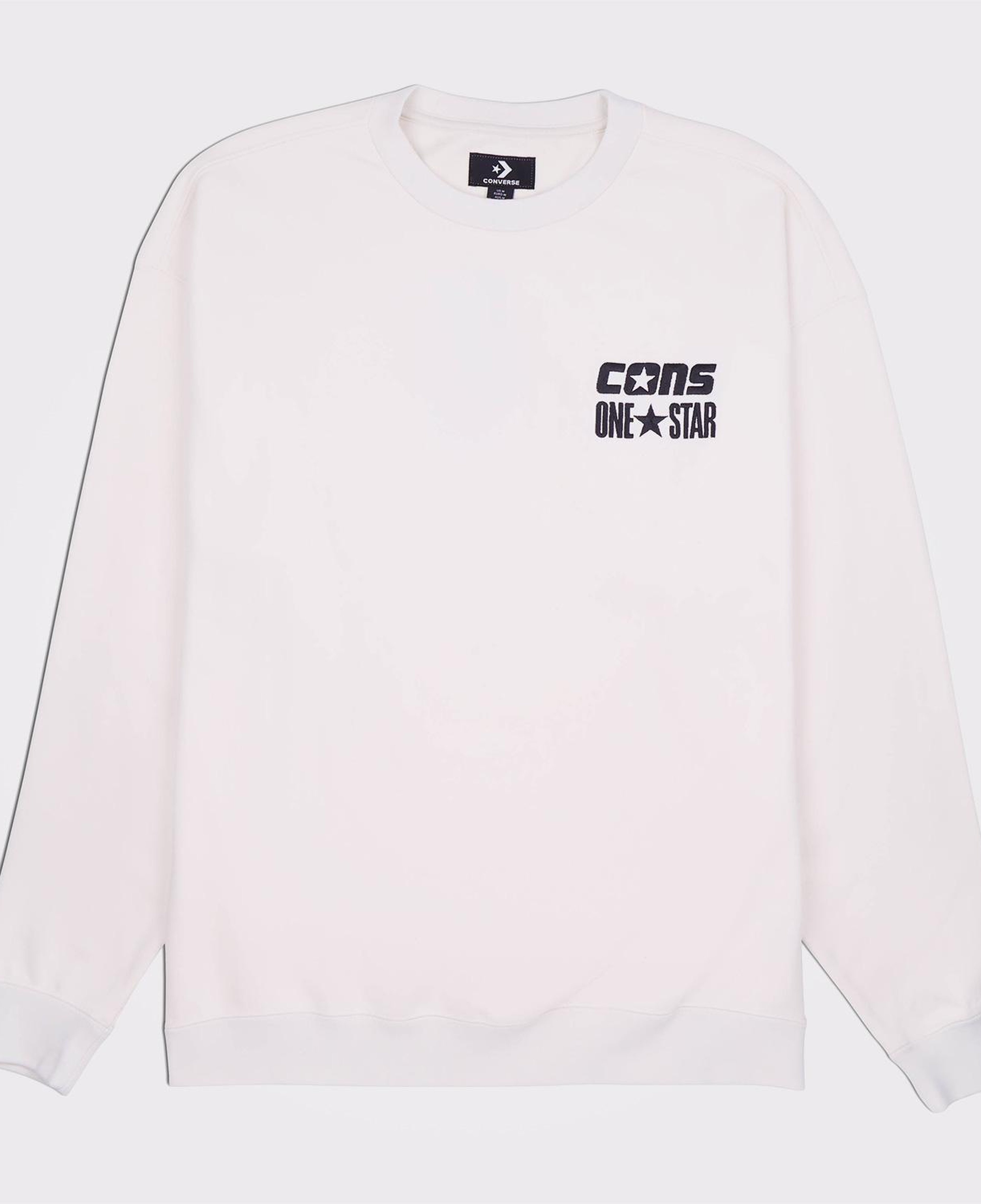 Converse Cons One Star Crew Erkek Krem Sweatshirt