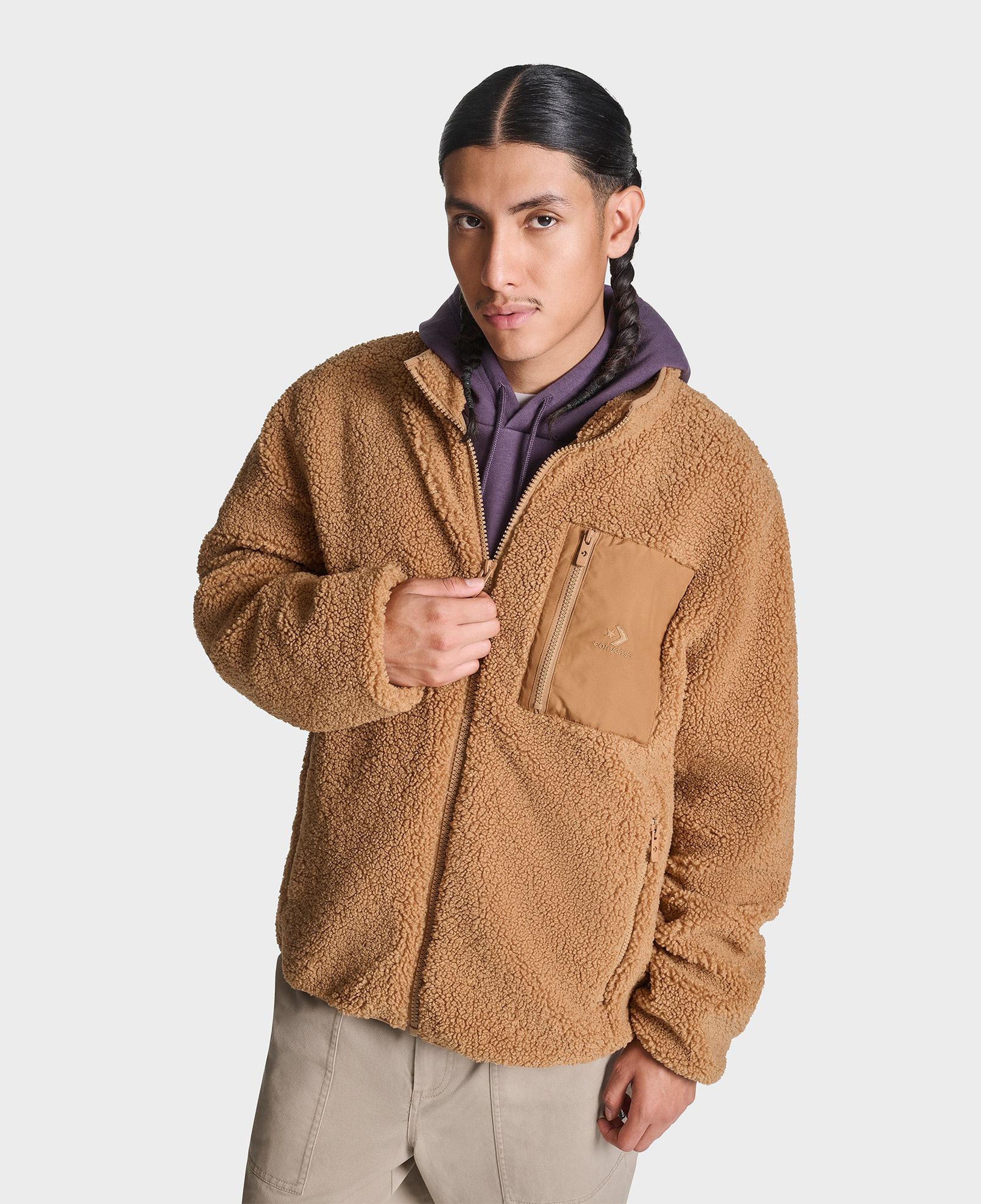 Converse Contrast Sherpa Erkek Kahverengi Ceket