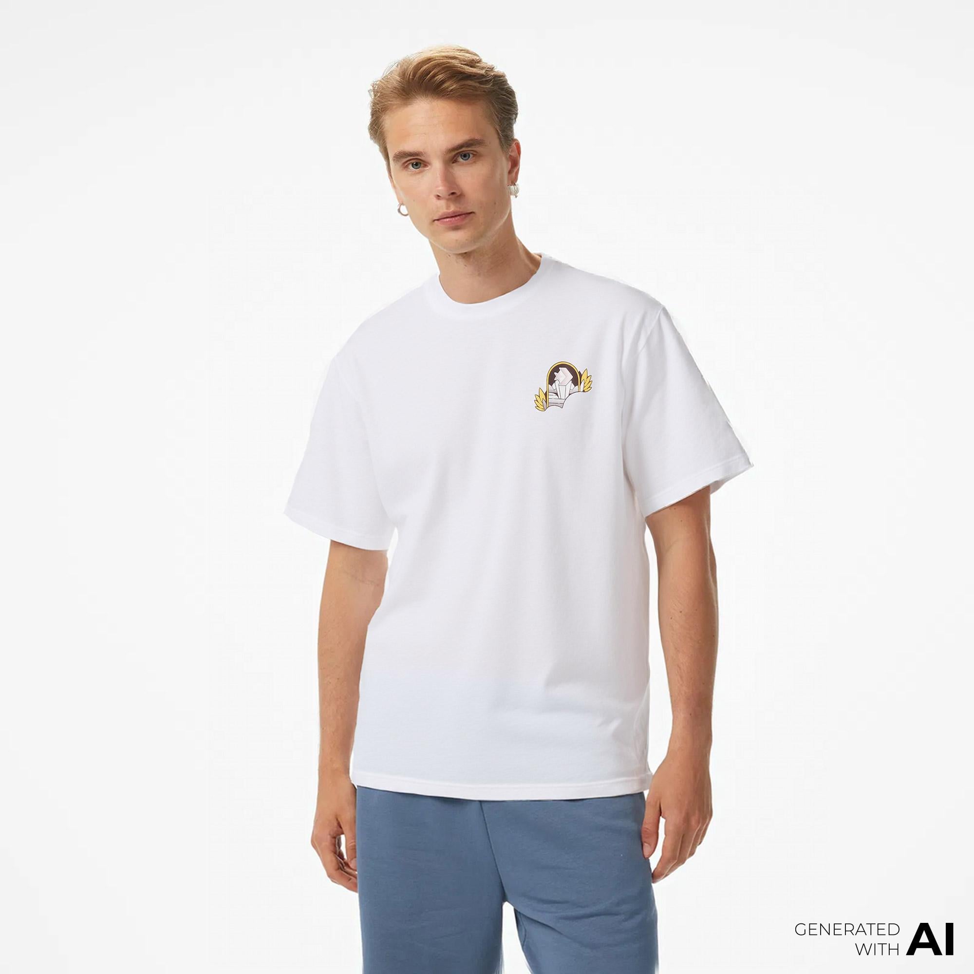 Converse Desert Sunset Erkek Beyaz T-Shirt