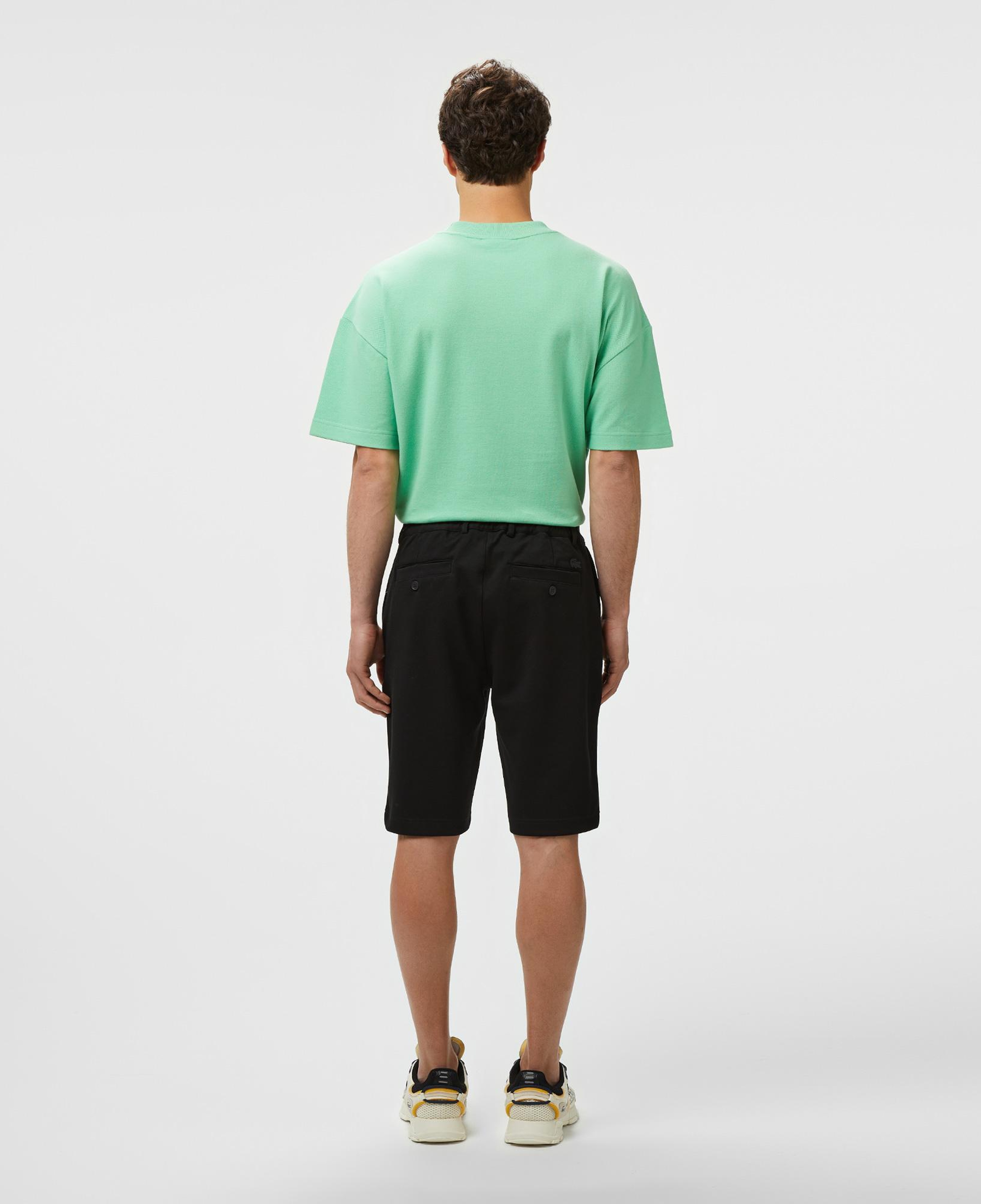 Erkek Tapered Fit Siyah Bermuda Şort