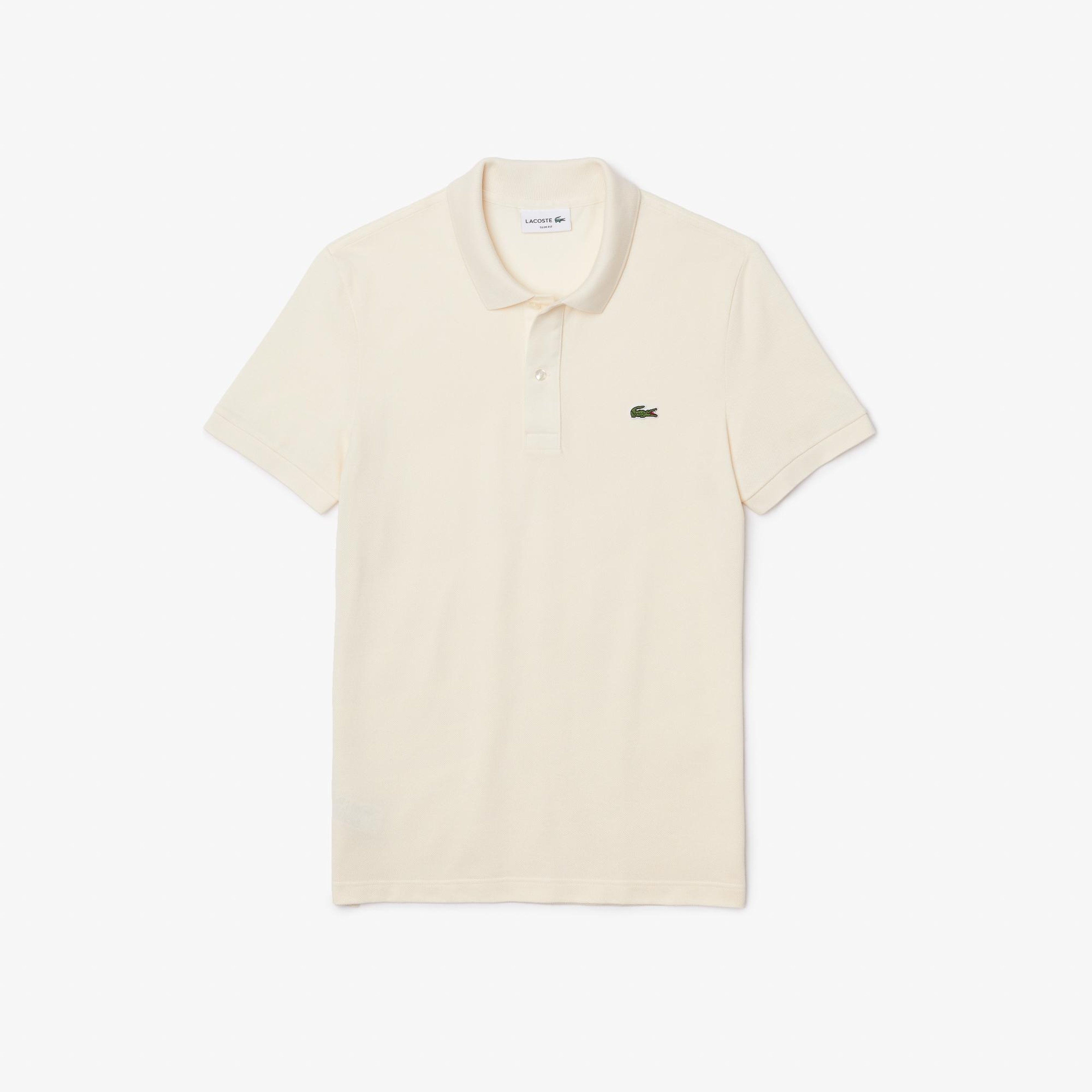 L.12.12 Erkek Slim Fit Bej Polo