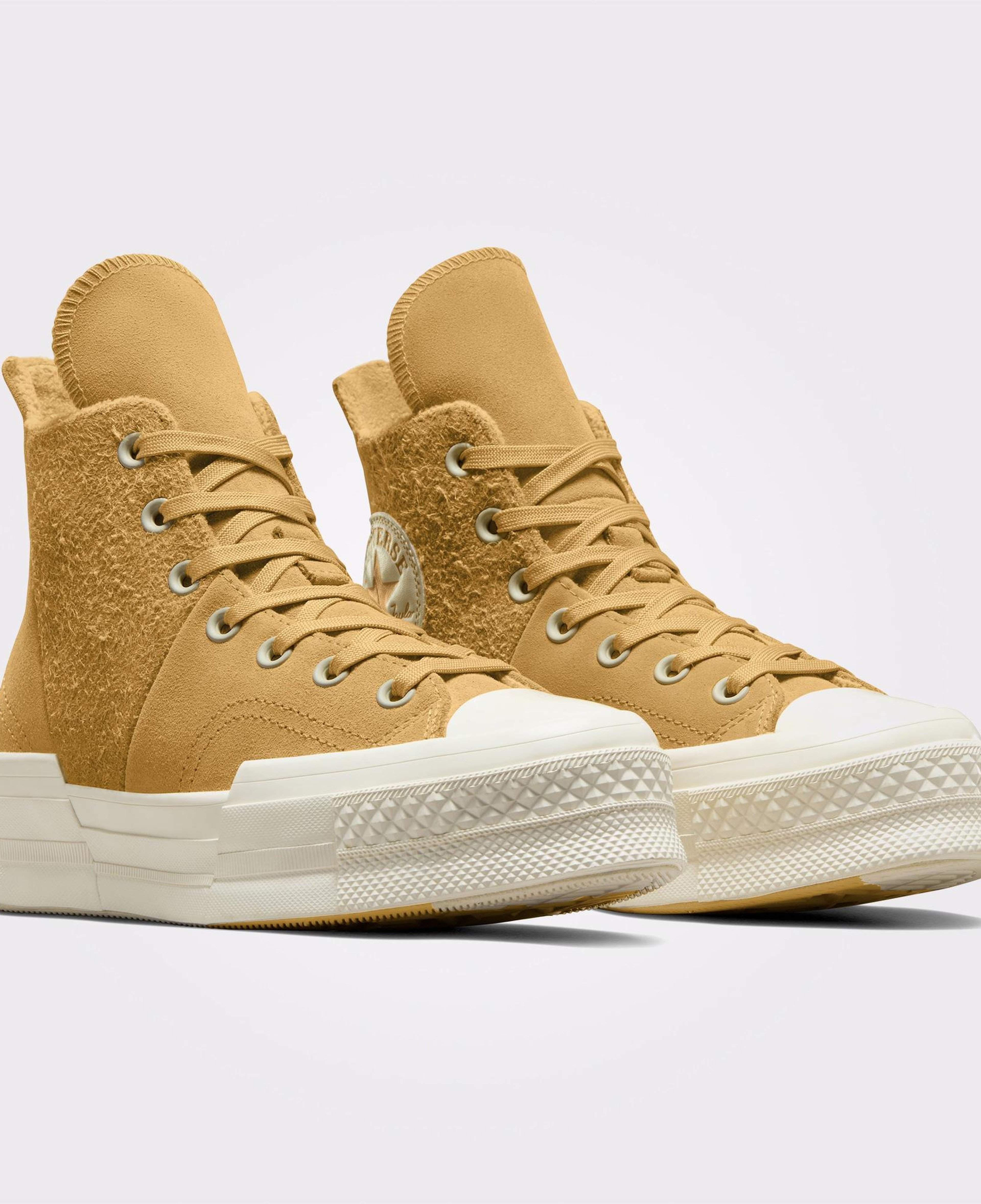 Converse Chuck 70 Plus Warm Winter Kadın Bej Deri Sneaker