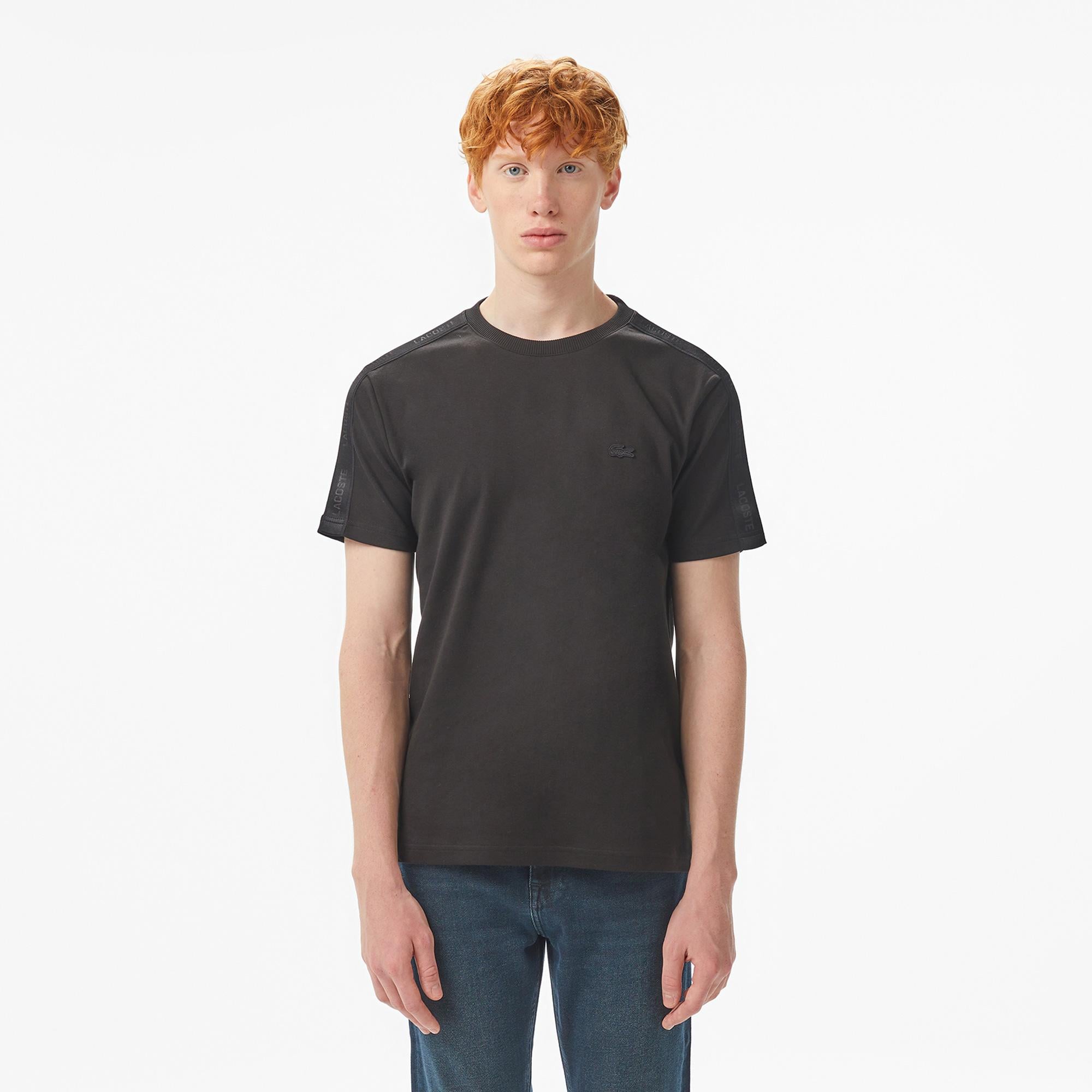 Erkek Oversize Fit Bisiklet Yaka Siyah T-Shirt