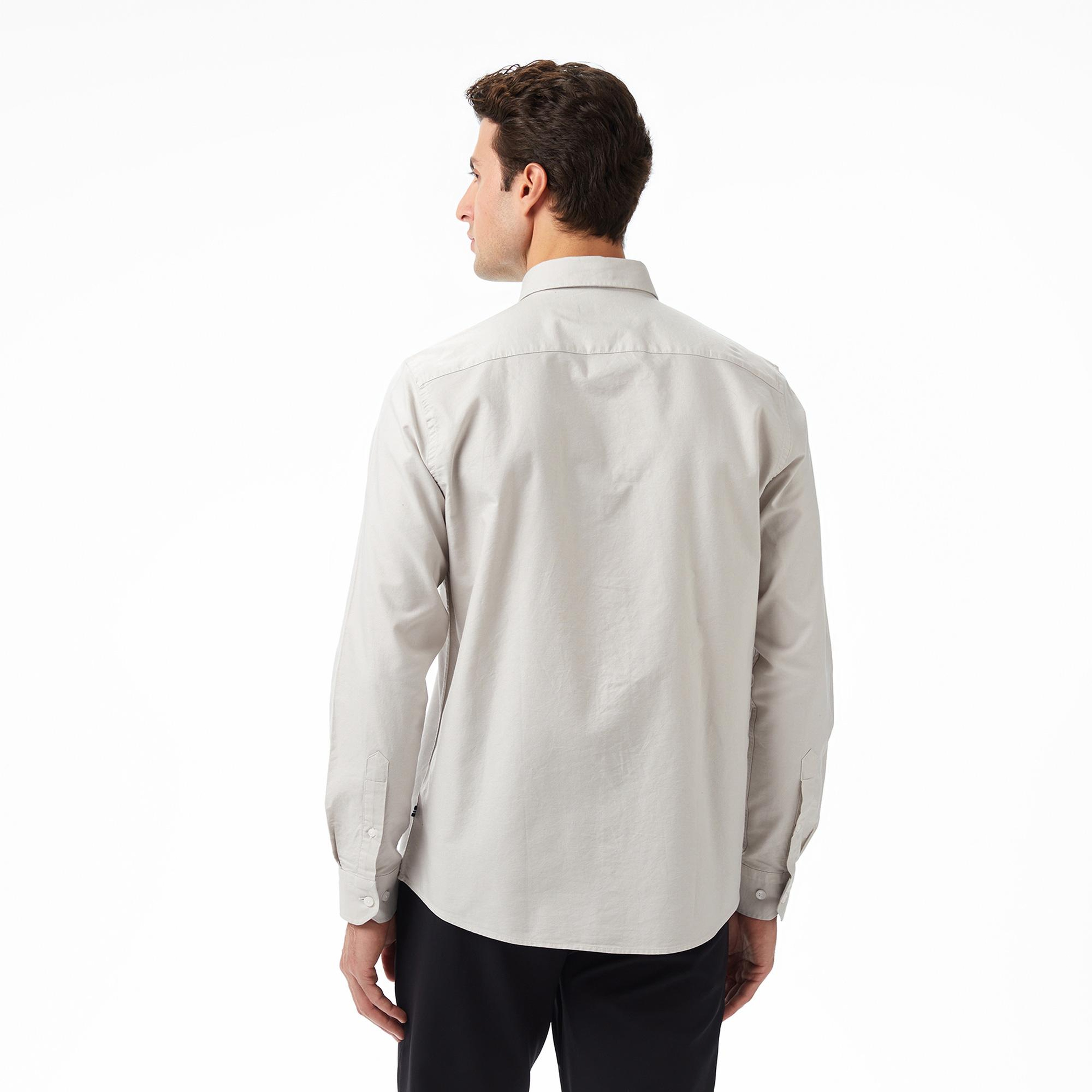 Nautica Erkek Gri Classic Fit Gömlek