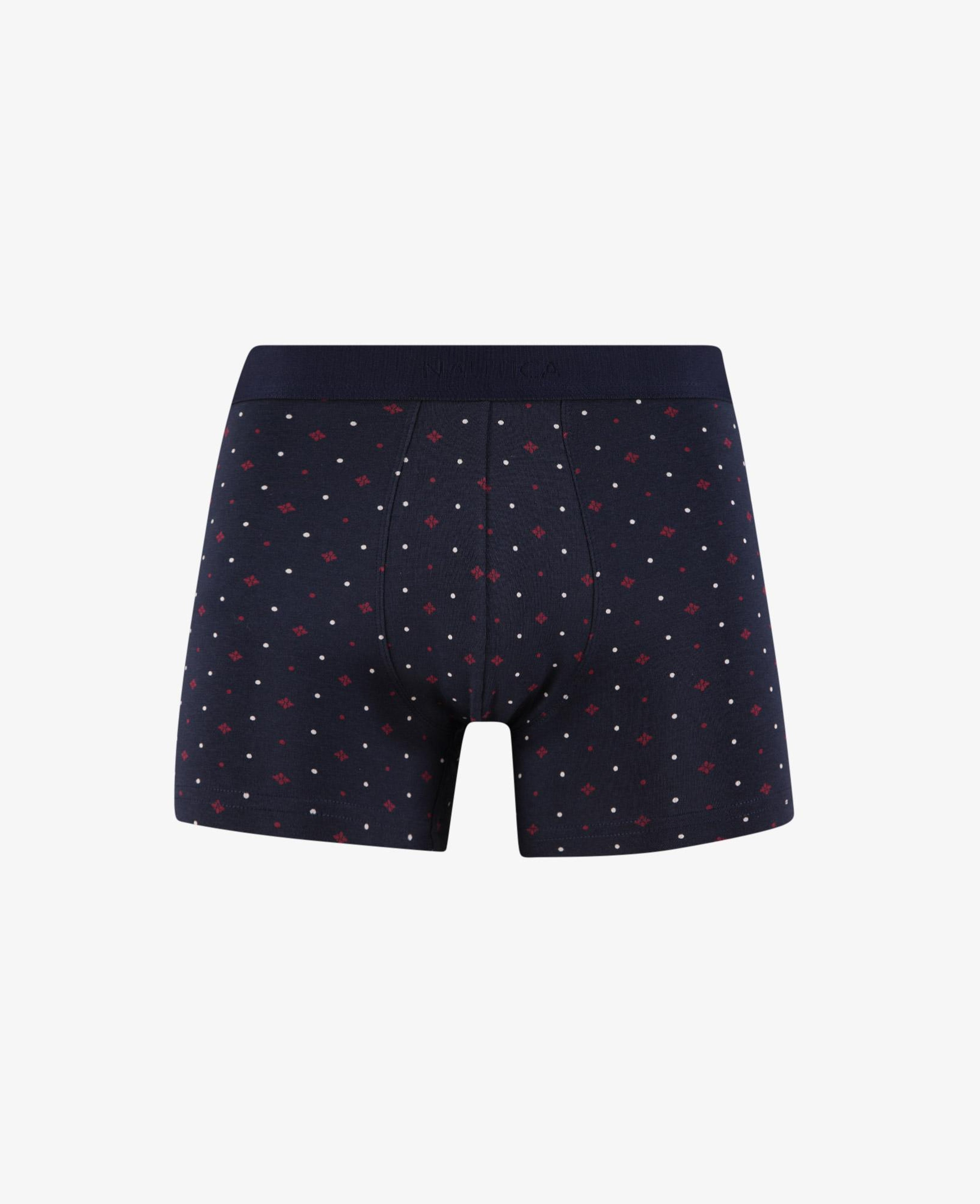 Nautica Erkek Lacivert Slim Fit Desenli Boxer