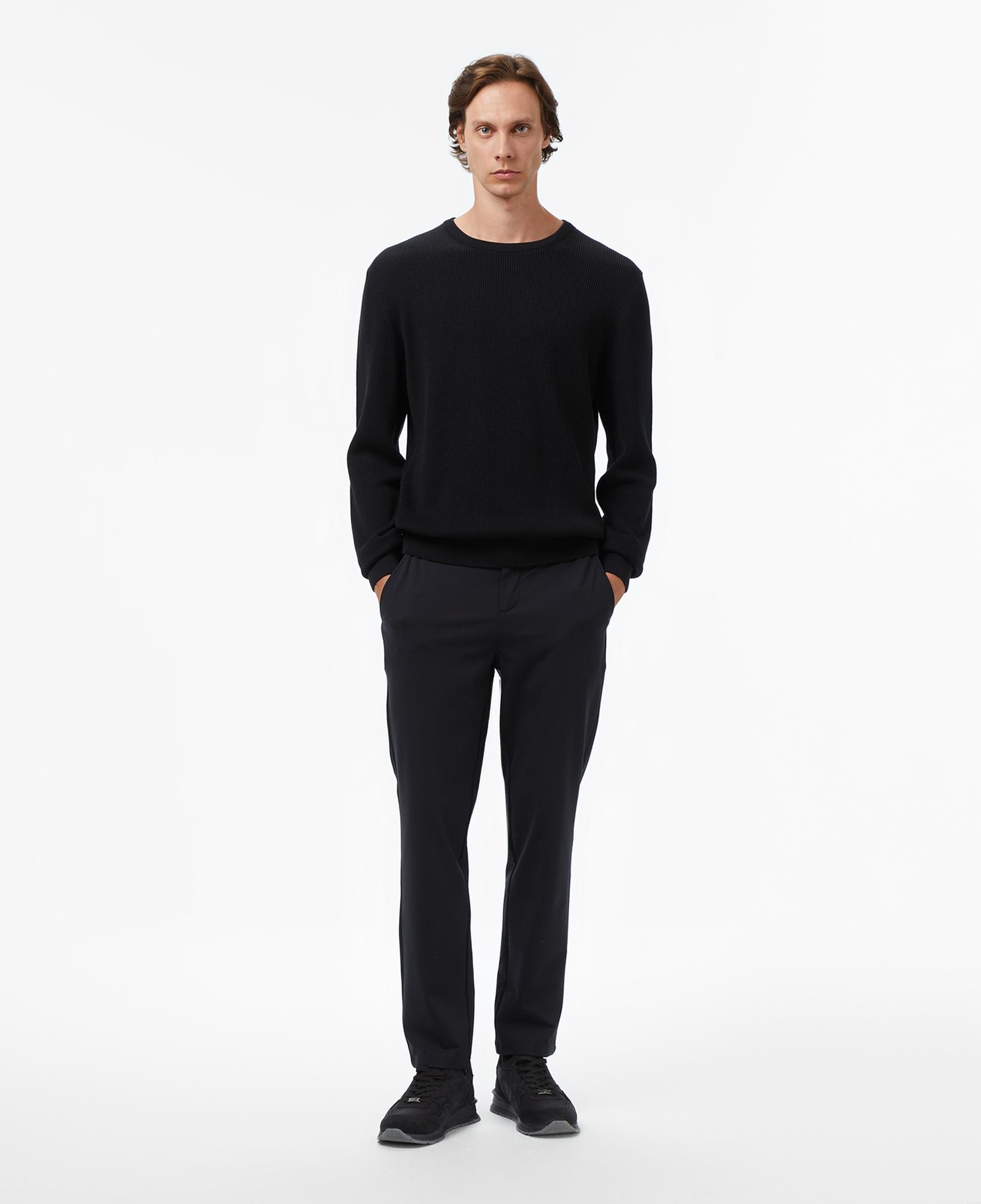 Nautica Erkek Siyah Classic Fit Kazak