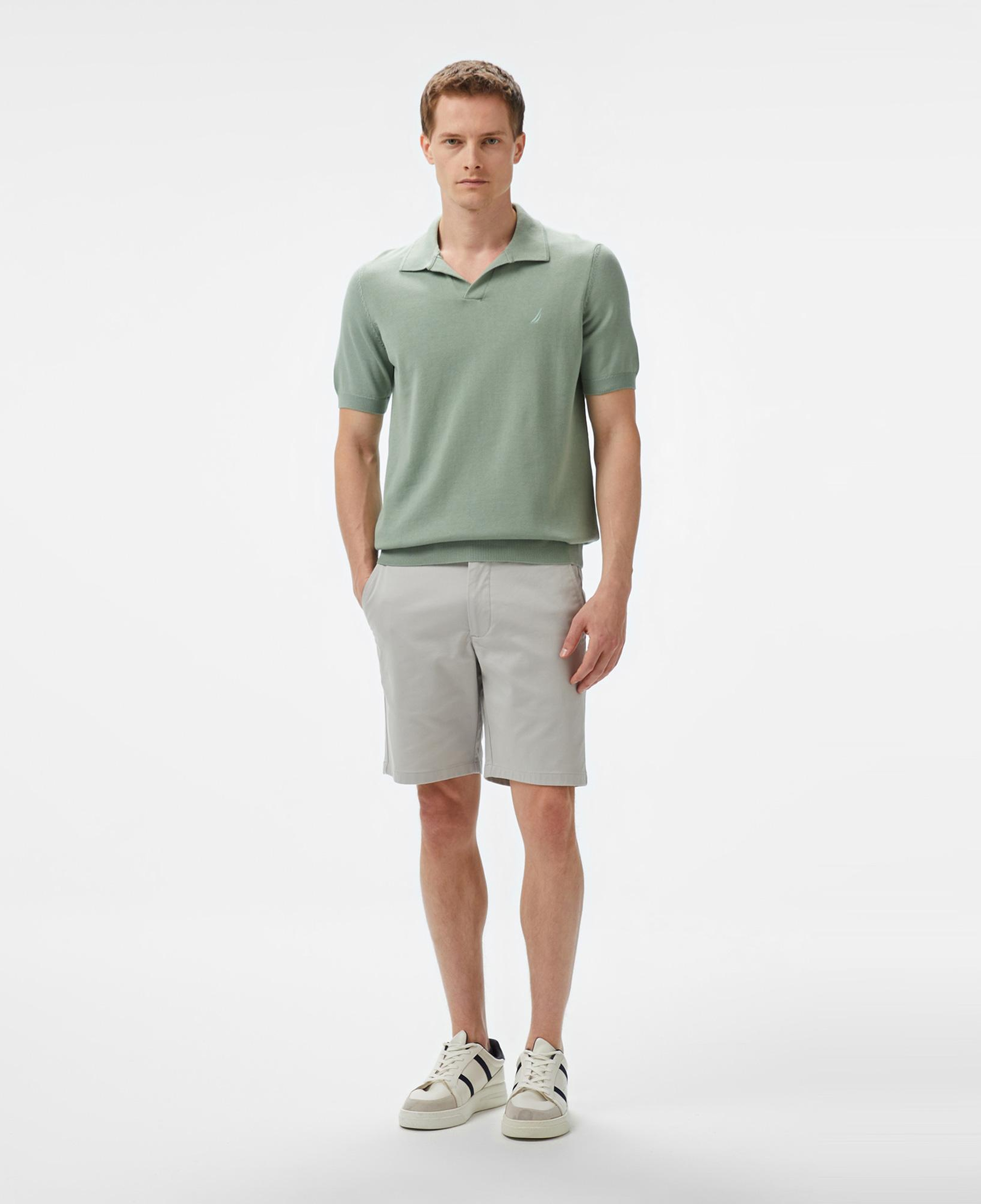 Nautica Erkek Yeşil Classic Fit Kısa Kollu Triko