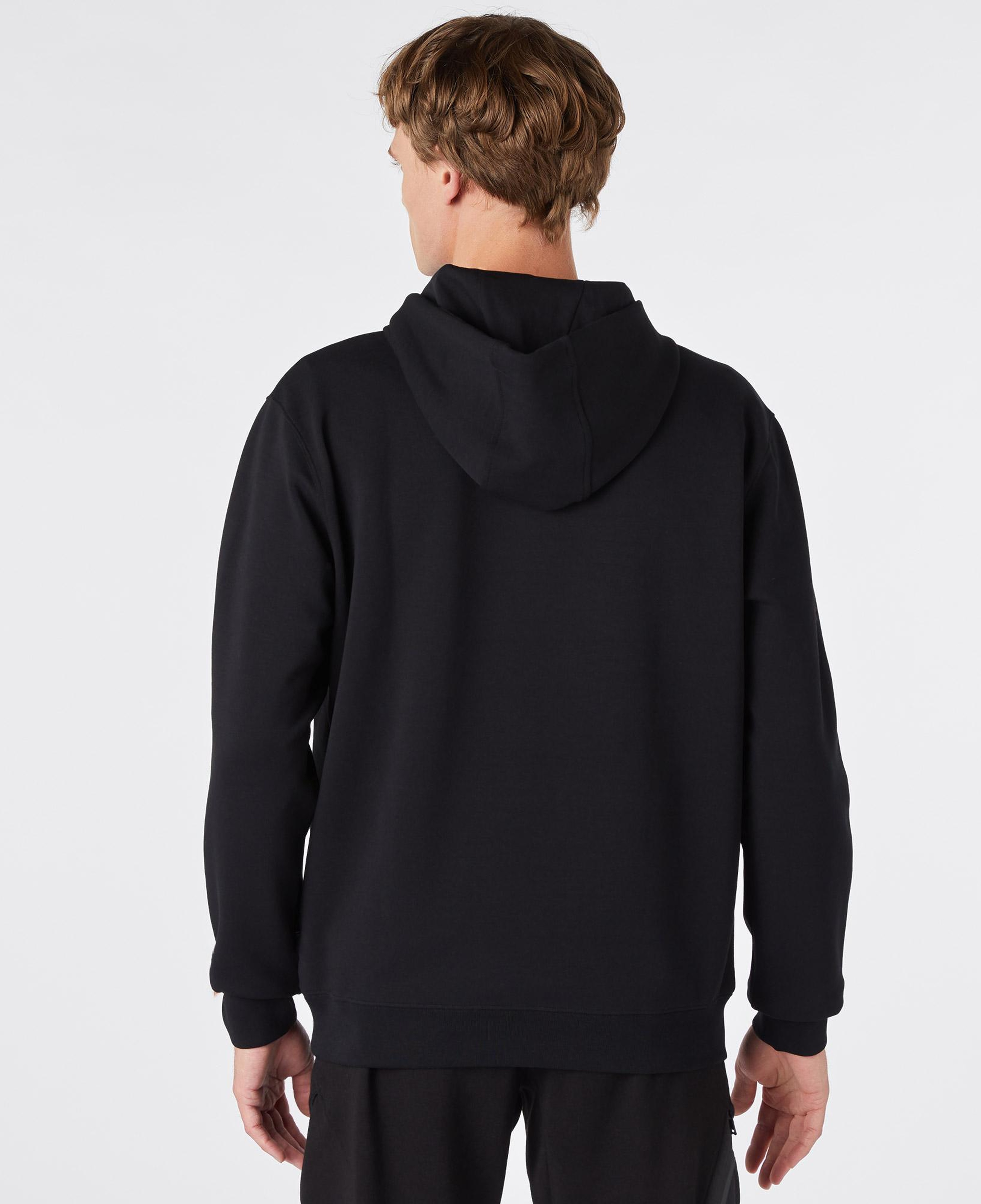 Nautica Erkek Siyah Standart Fit Kapüşonlu Sweatshirt