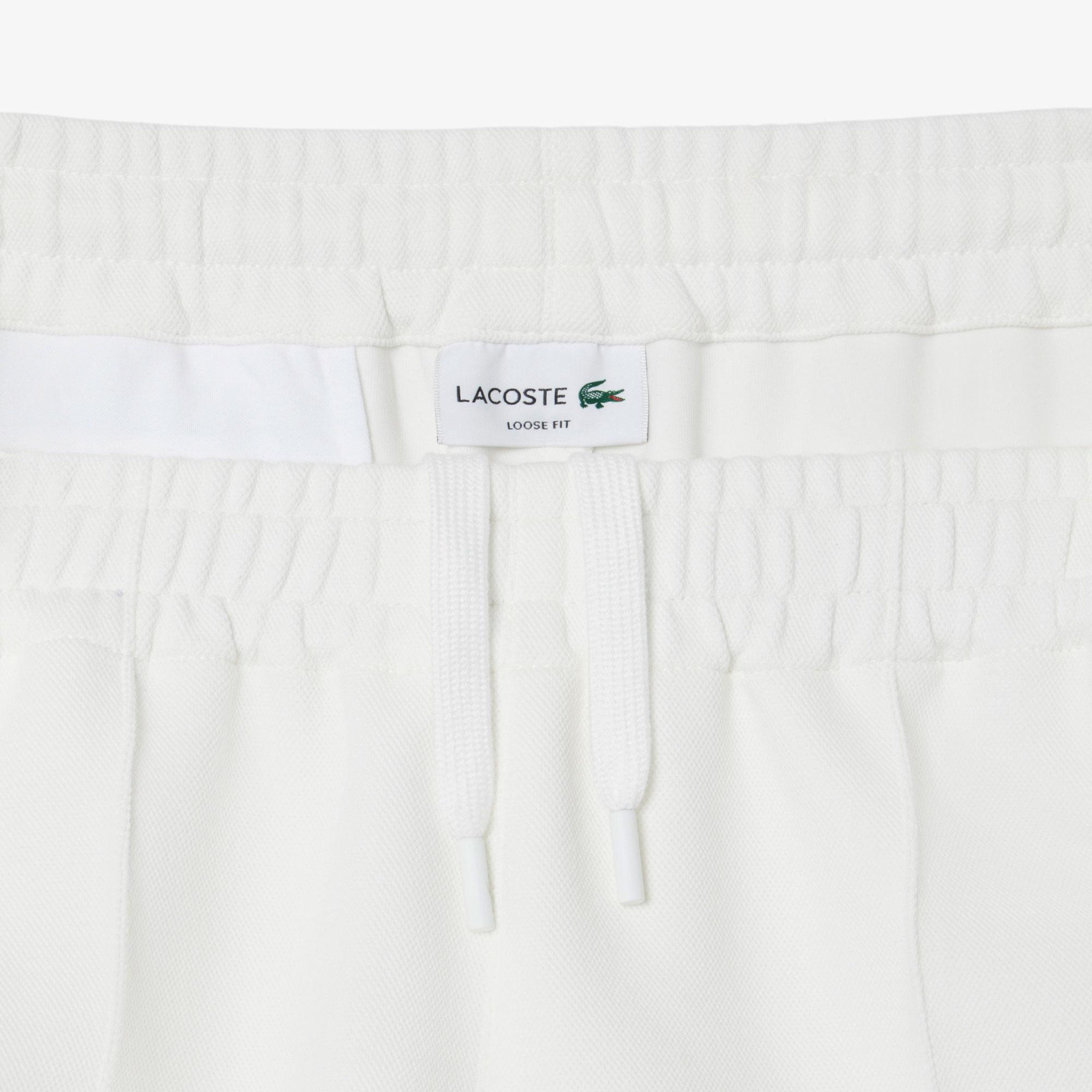 Lacoste Erkek Loose Fit Beyaz Eşofman Altı