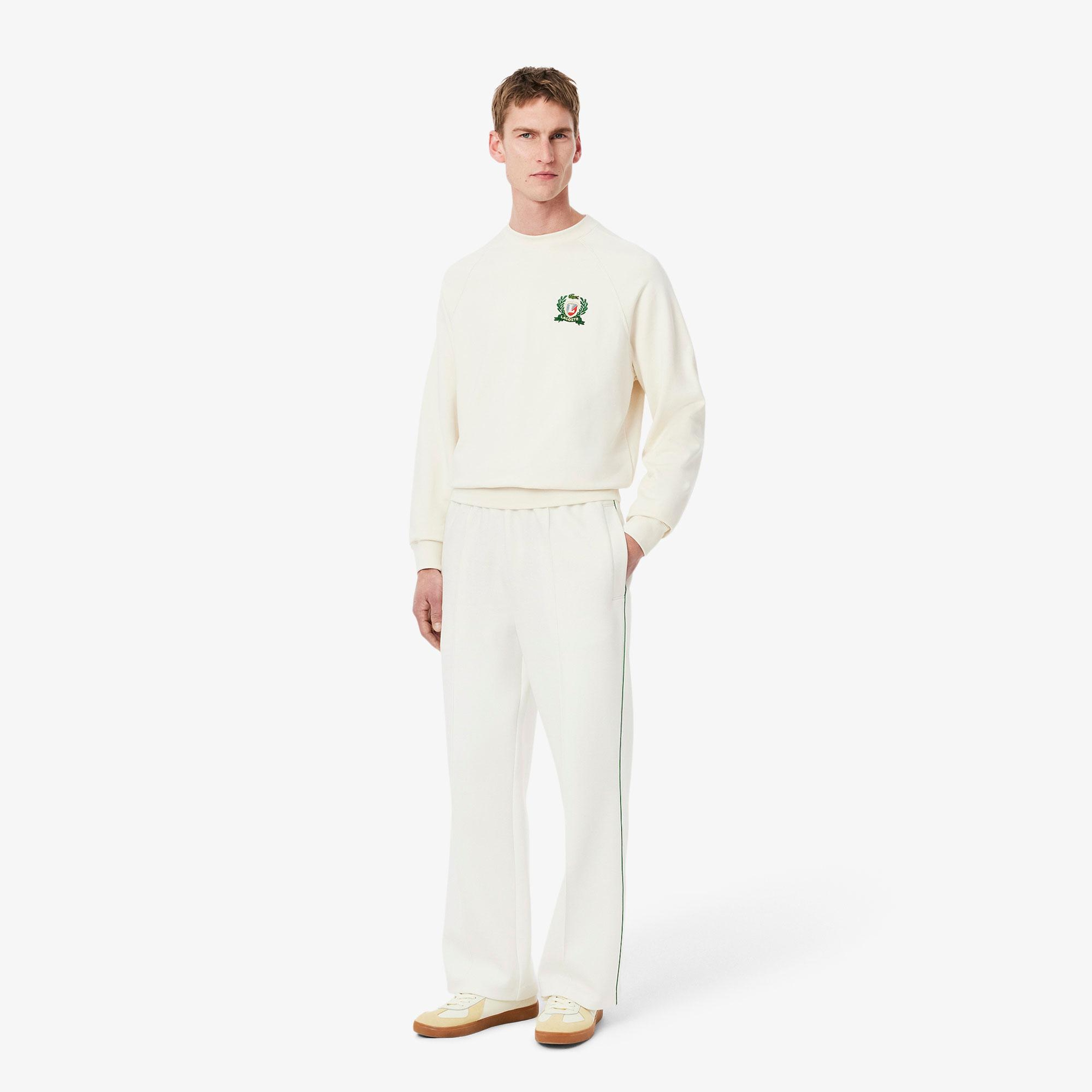 Lacoste Erkek Loose Fit Beyaz Eşofman Altı