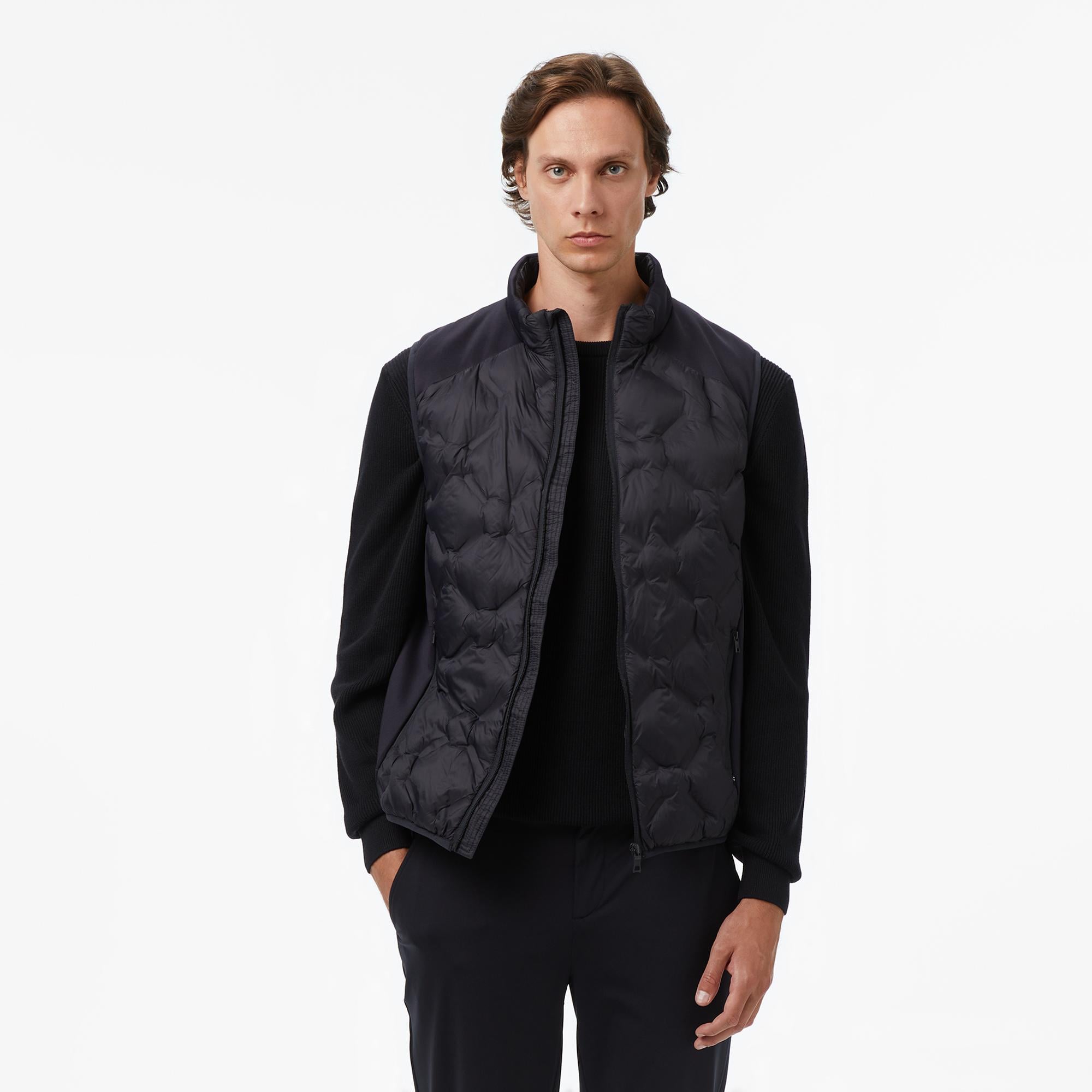 Nautica Erkek Siyah Regular Fit Yelek