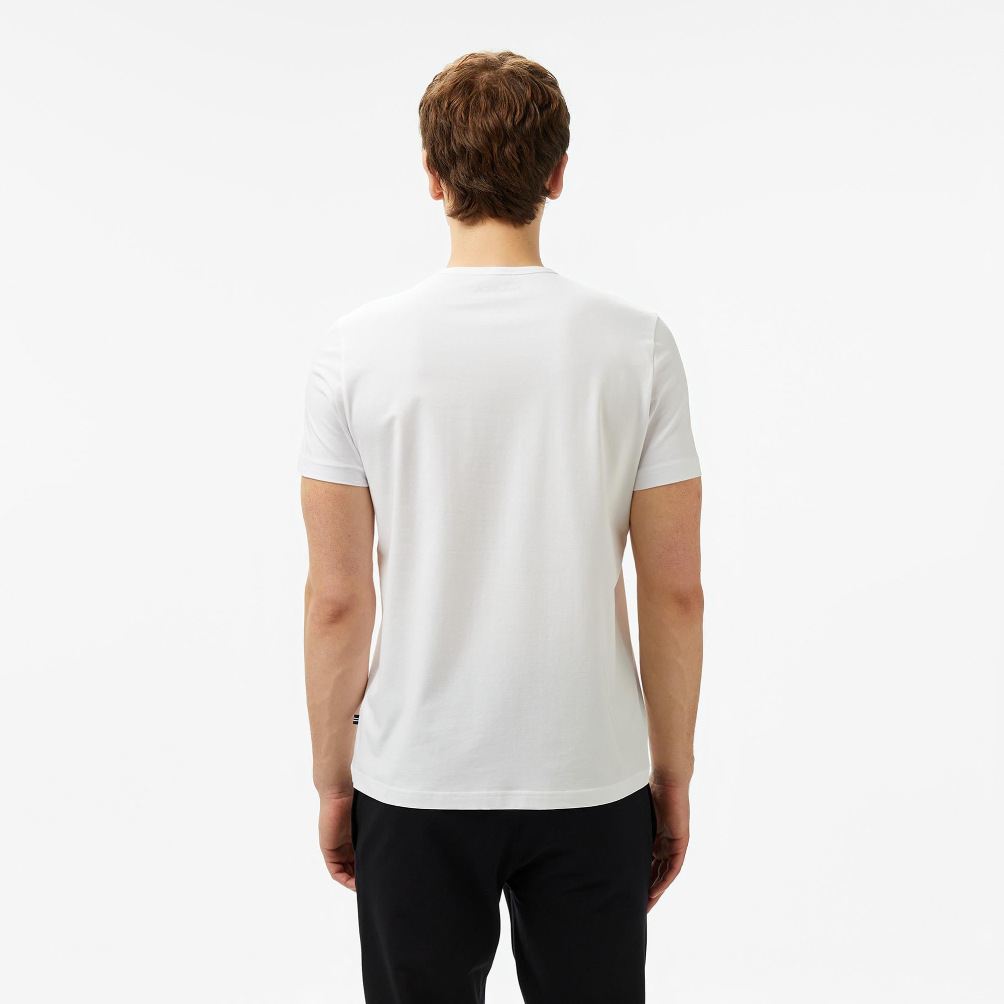 Nautica Erkek Beyaz Regular Fit T-Shirt