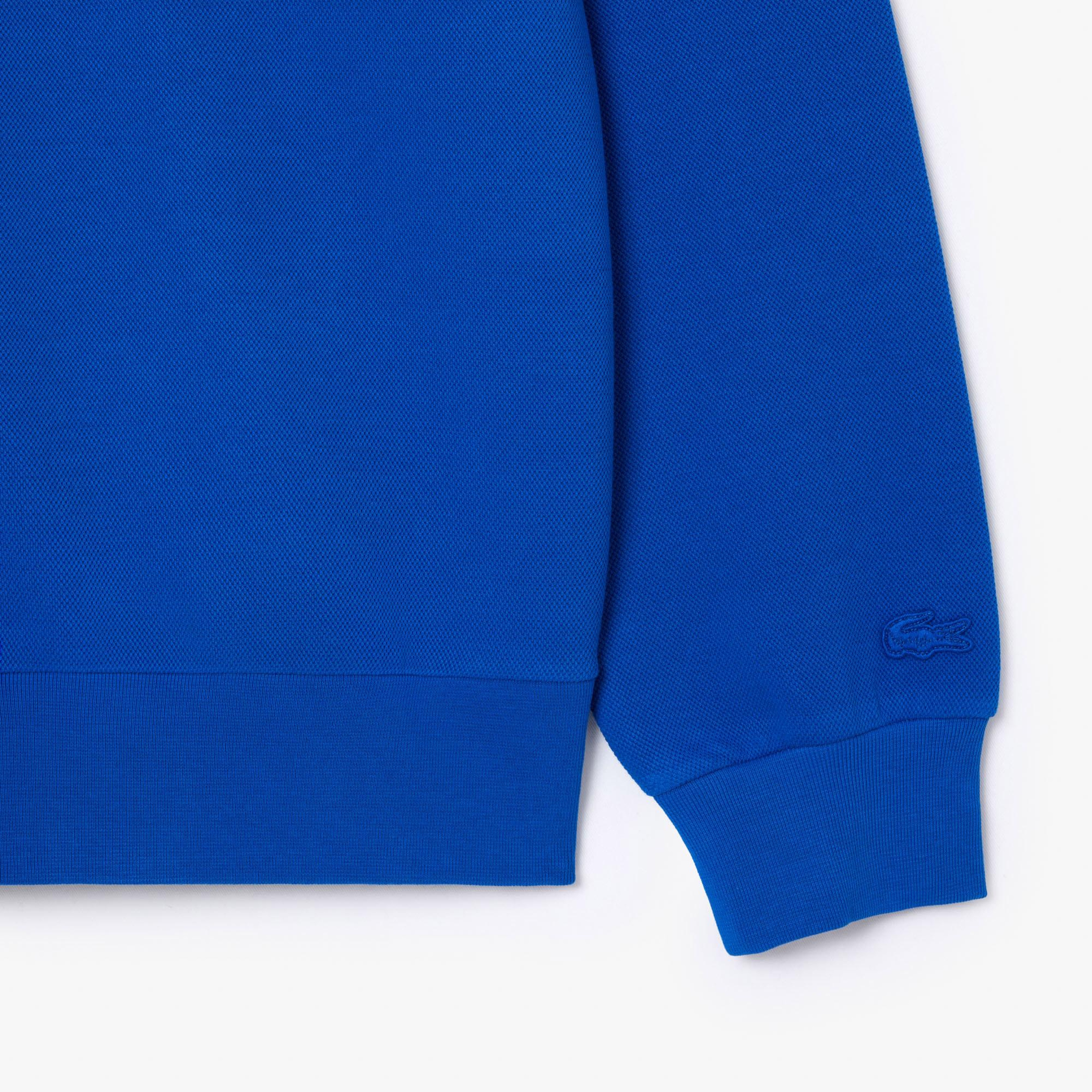 Erkek Classic Fit Bisiklet Yaka Mavi Sweatshirt