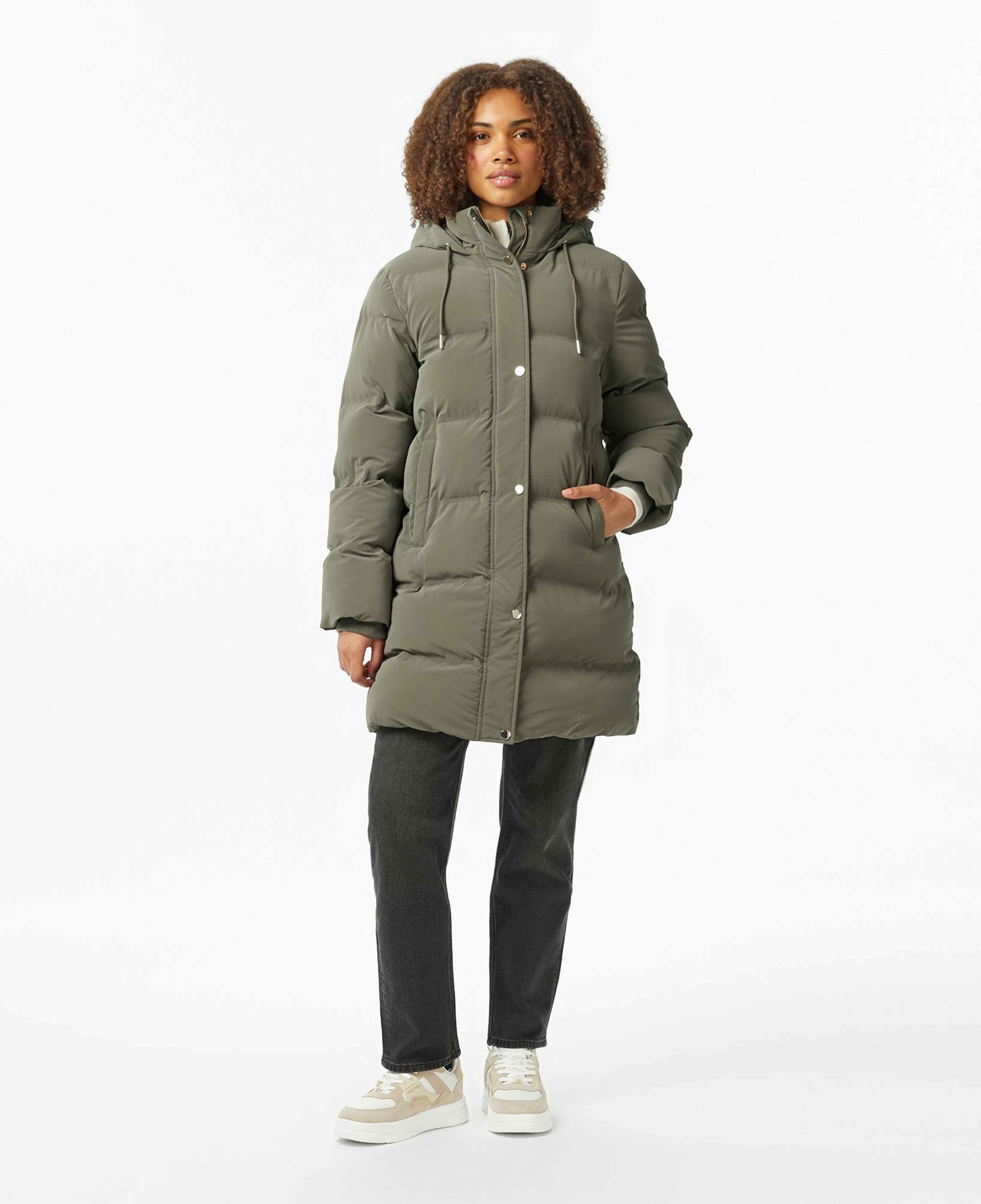 Nautica Kadın Yeşil Regular Fit Mont