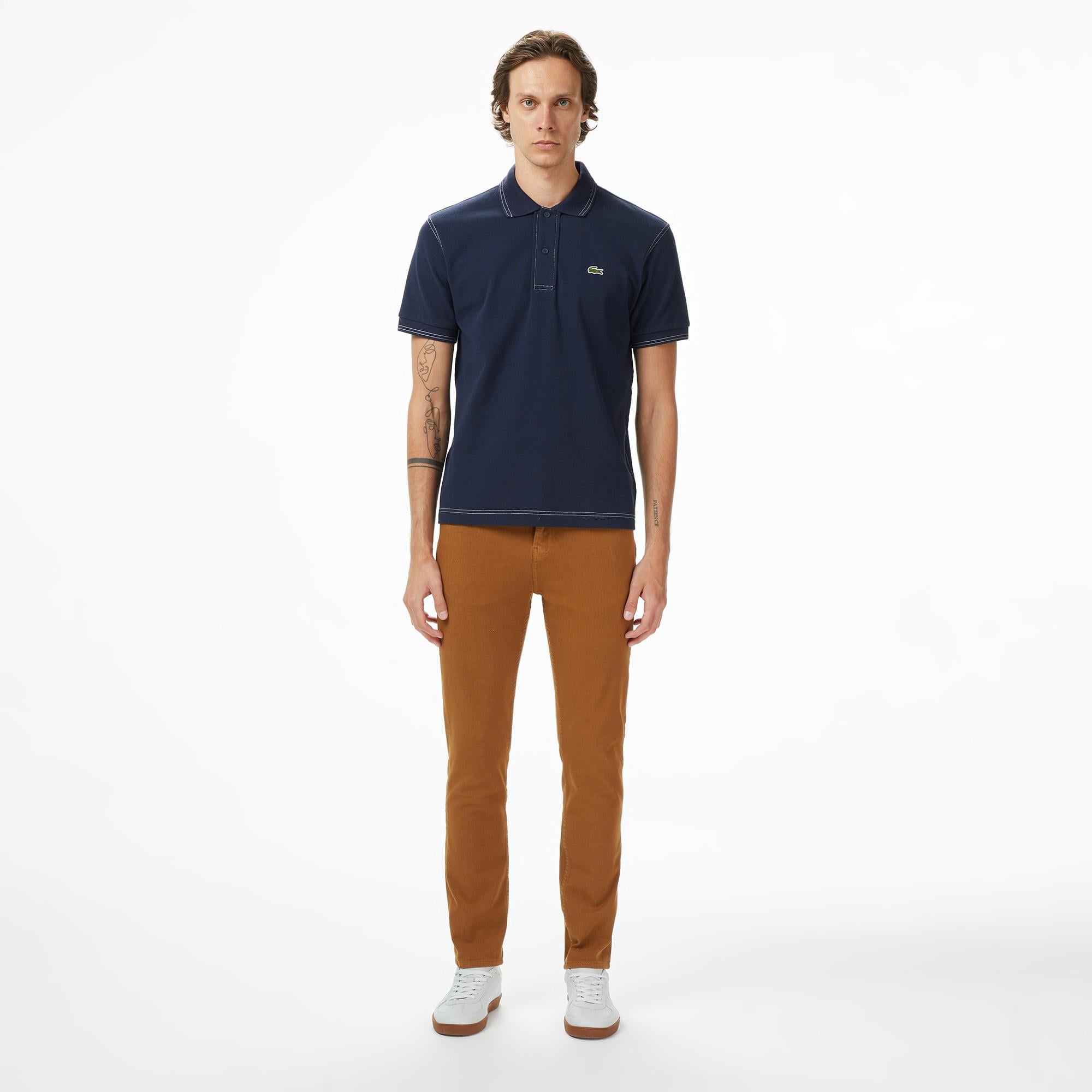 Lacoste Erkek Slim Fit Açık Kahverengi Modal Karışımlı Pantolon