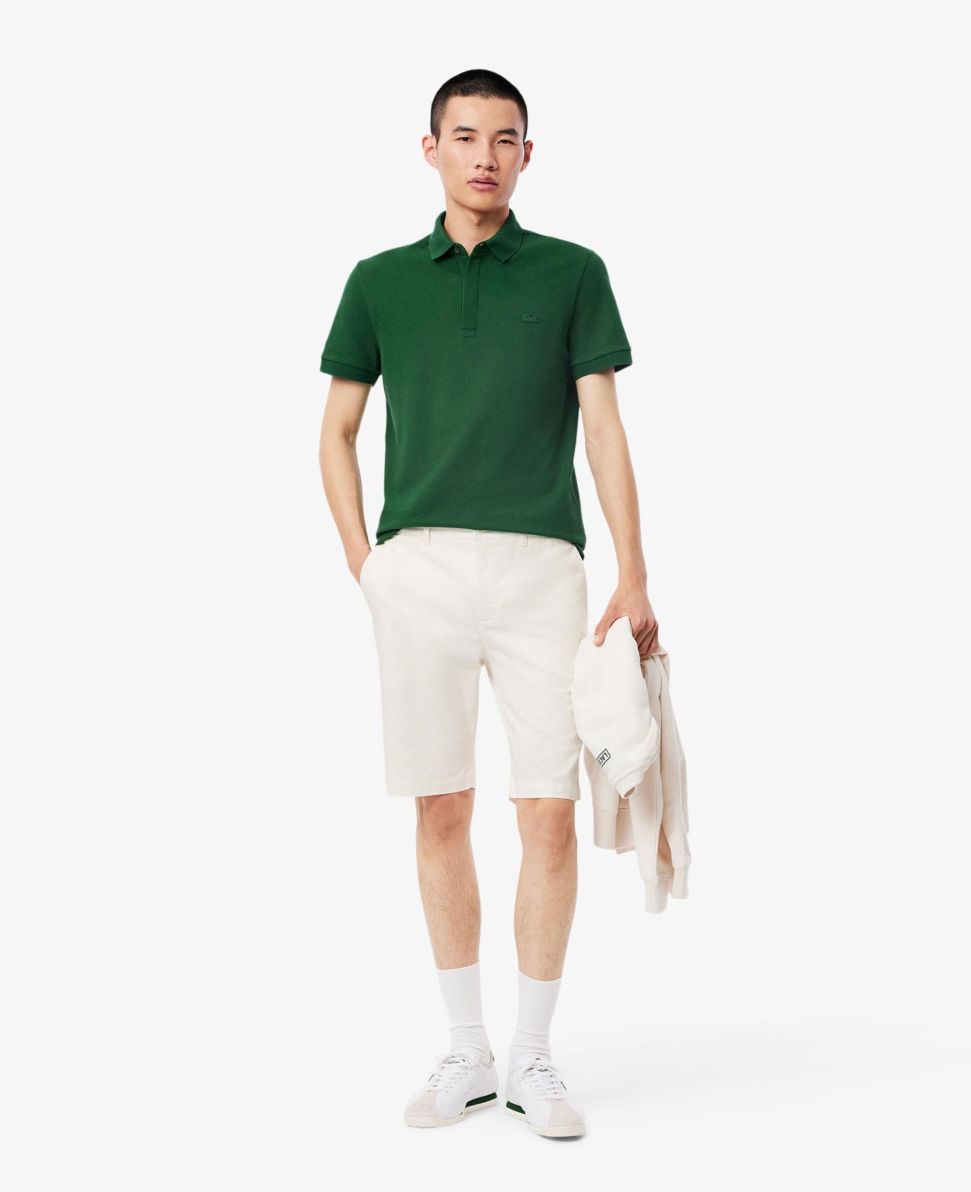 Erkek Slim Fit Beyaz Bermuda Şort