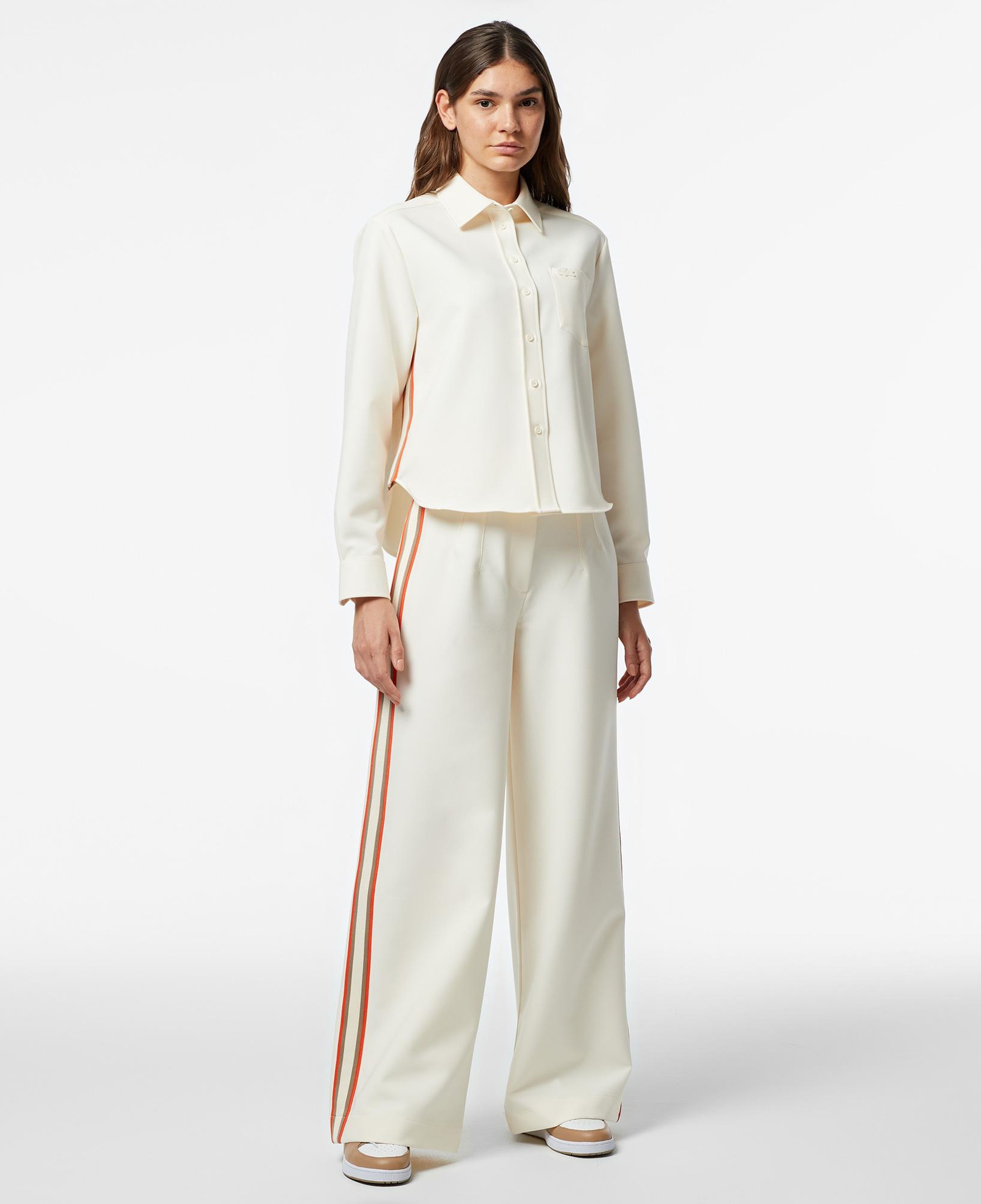 Kadın Oversize Fit Krem Gömlek