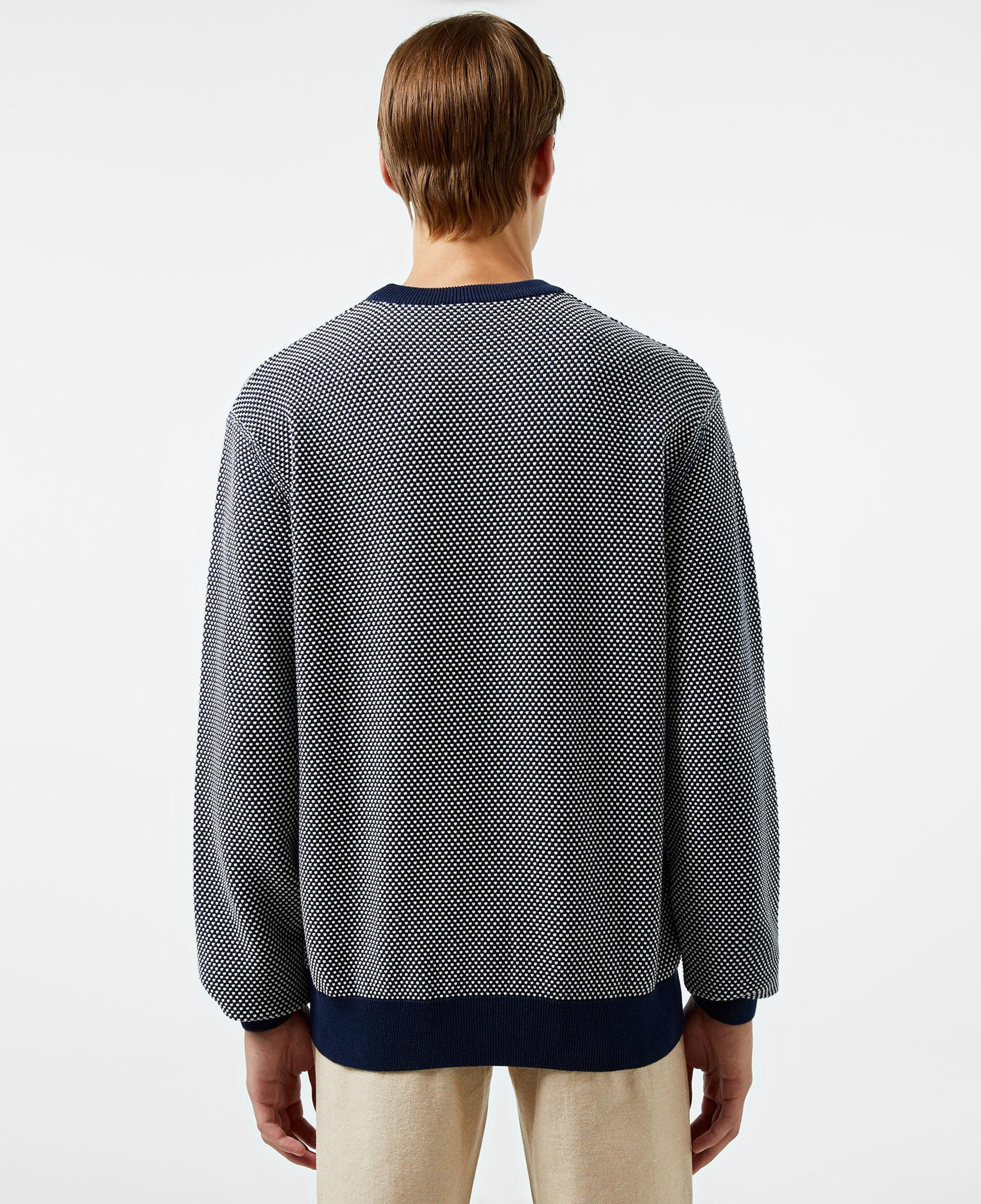 Erkek Relaxed Fit Bisiklet Yaka Lacivert Triko