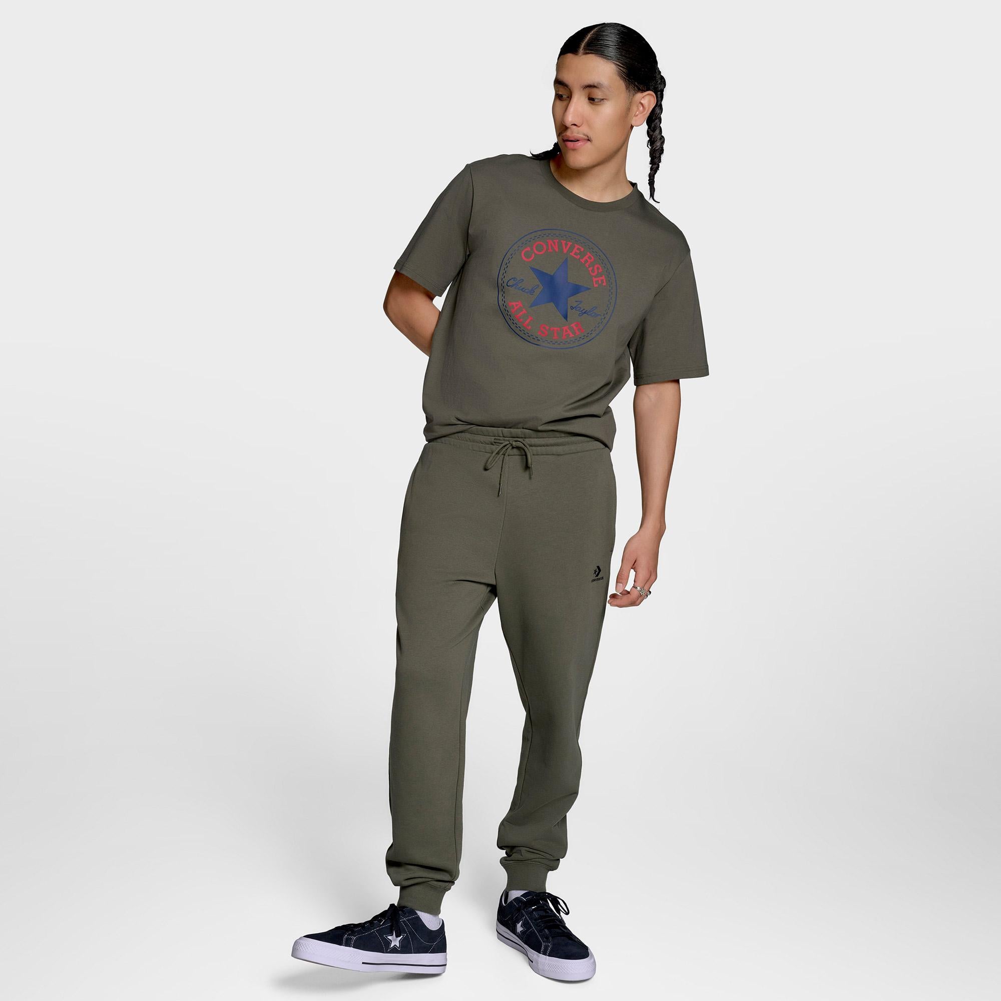 Converse Standard Fit Star Chevron Erkek Haki Eşofman Altı