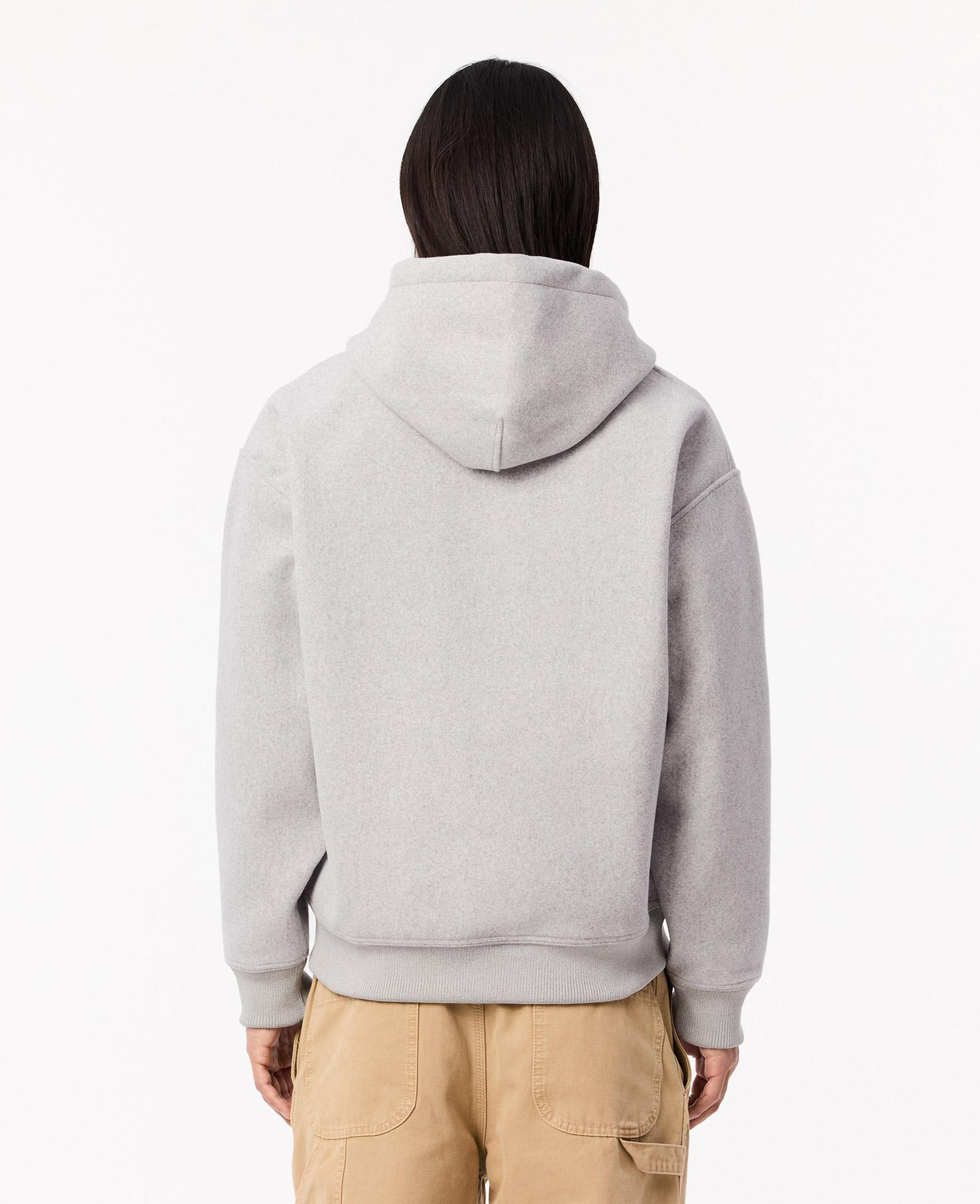 Erkek Loose Fit Kapüşonlu Gri Sweatshirt