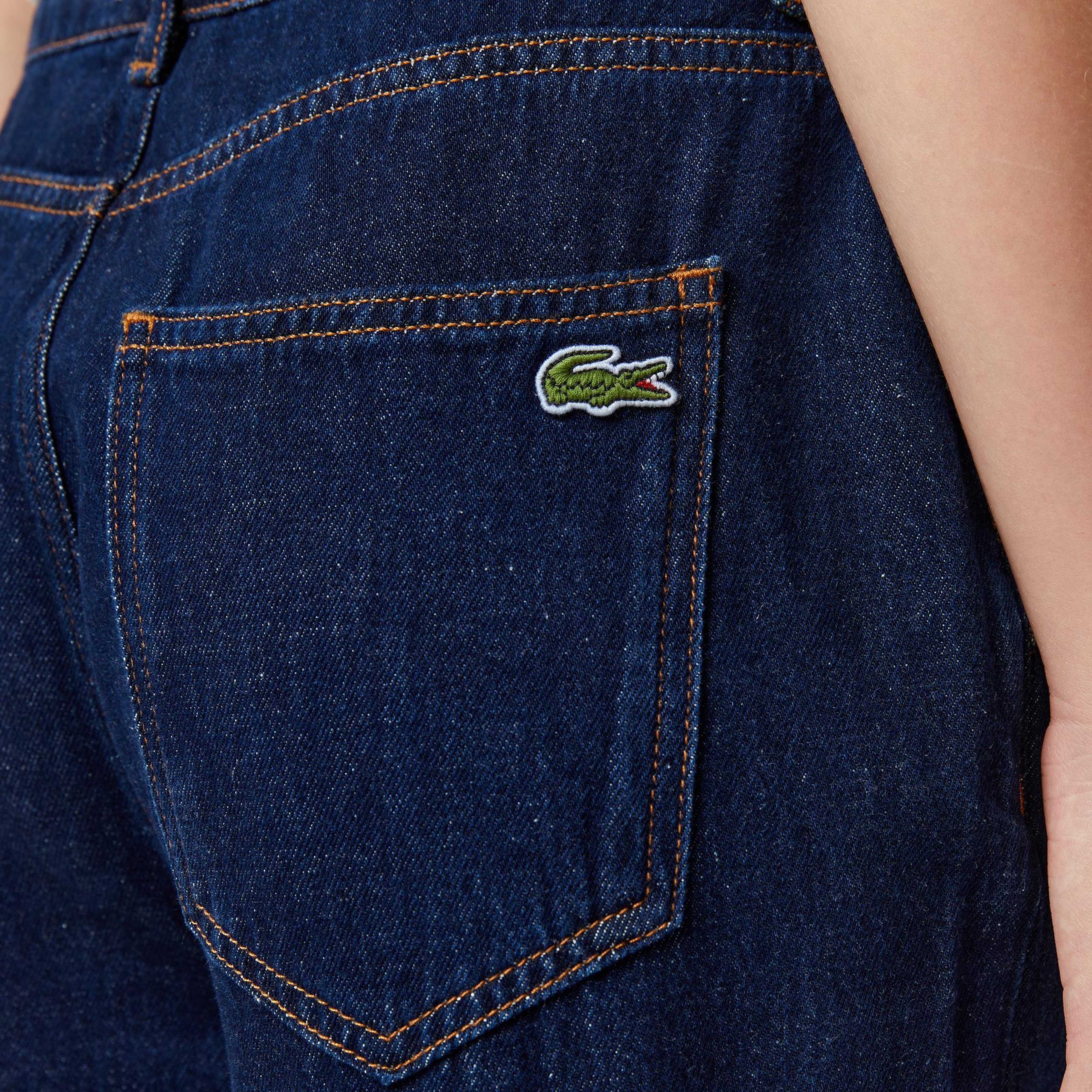 Kadın Relaxed Fit Koyu Mavi Jean Pantolon