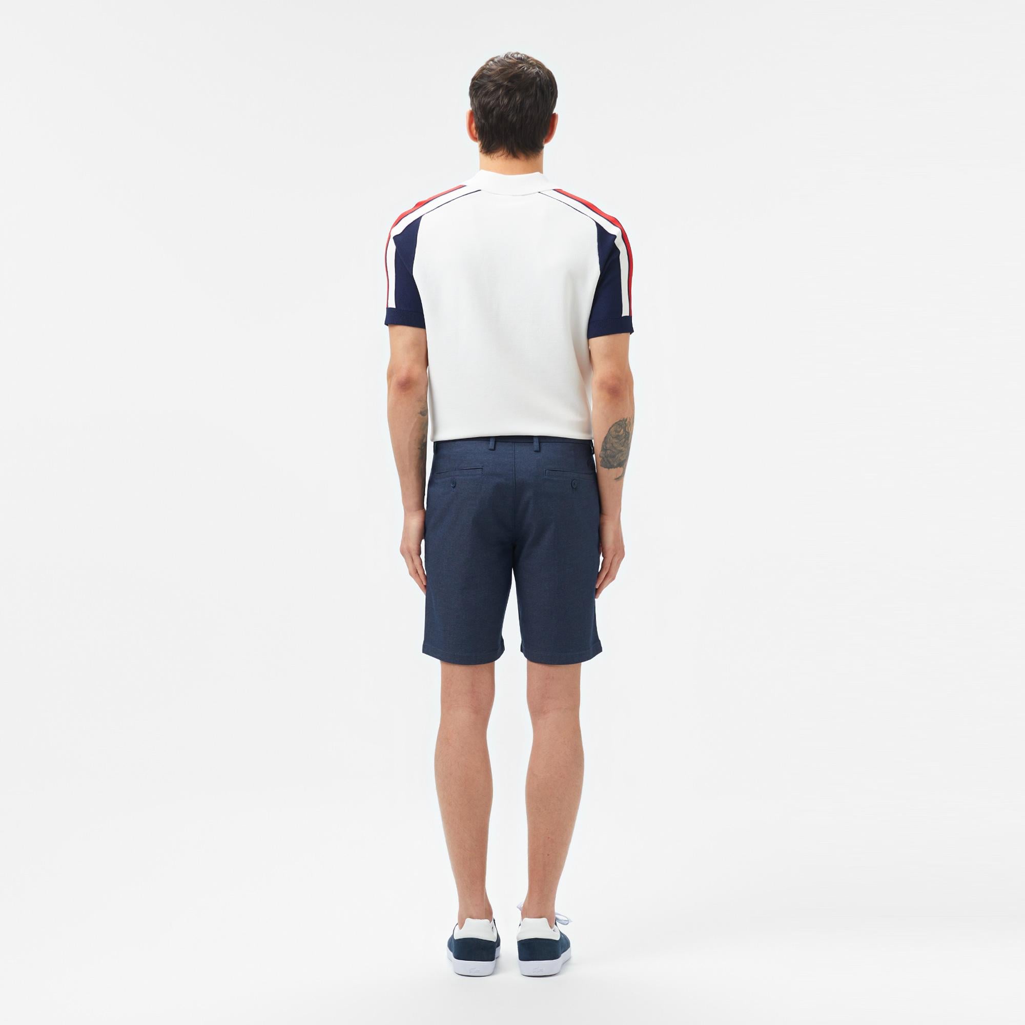 Erkek Slim Fit Lacivert Bermuda Şort