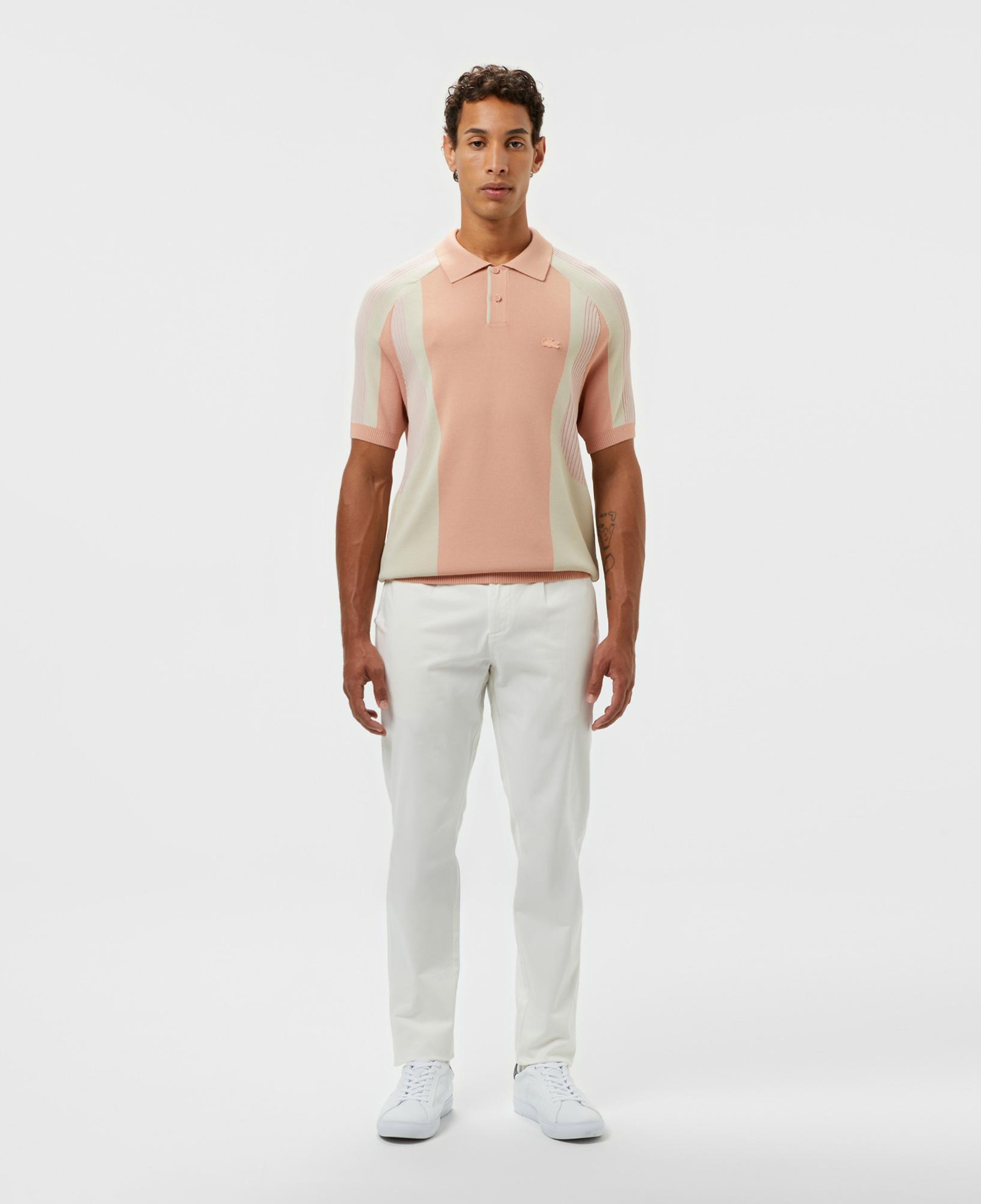 Erkek Tapered Fit Beyaz Pantolon