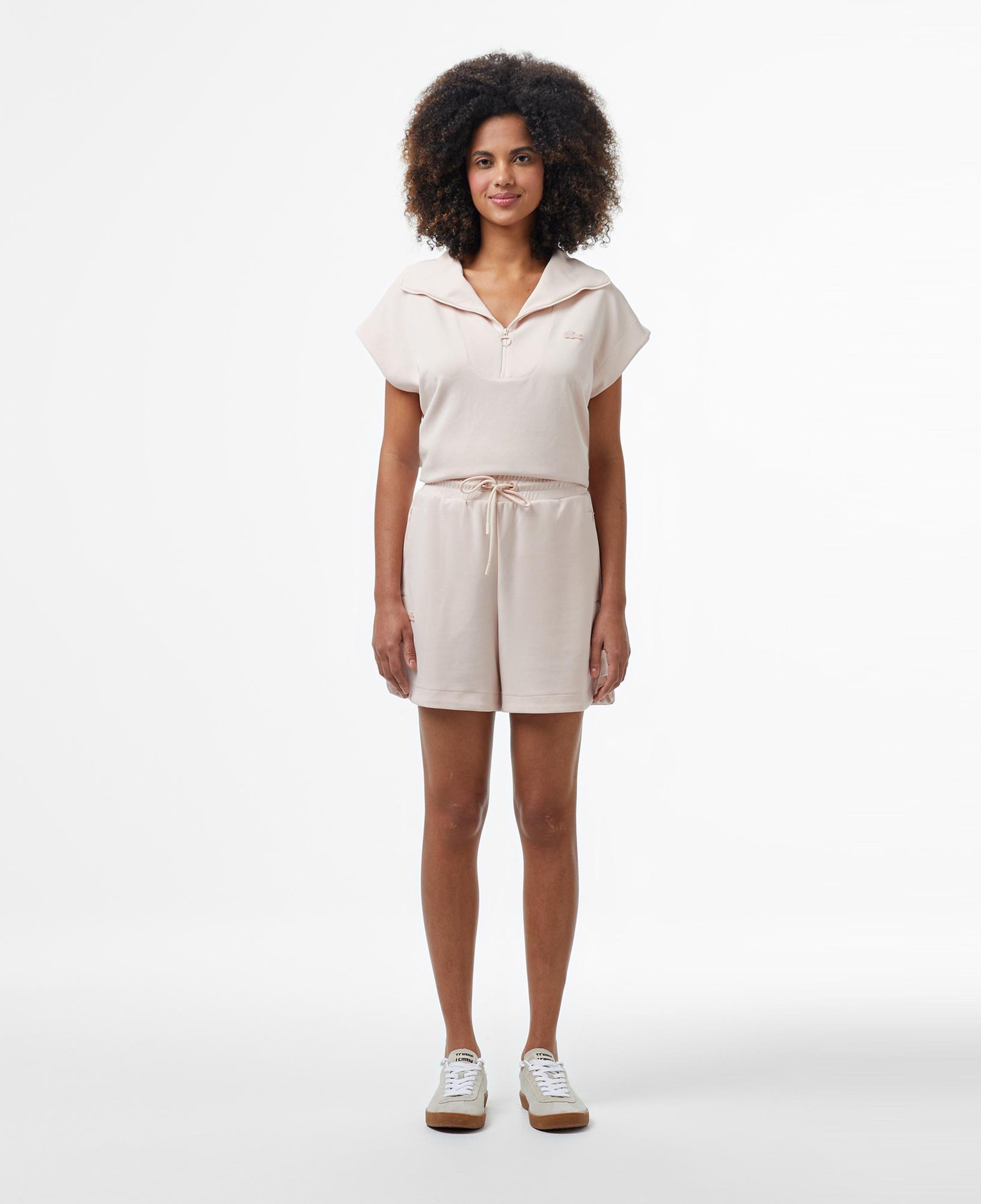 Kadın Relaxed Fit Açık Pembe Modal Karışımlı Şort