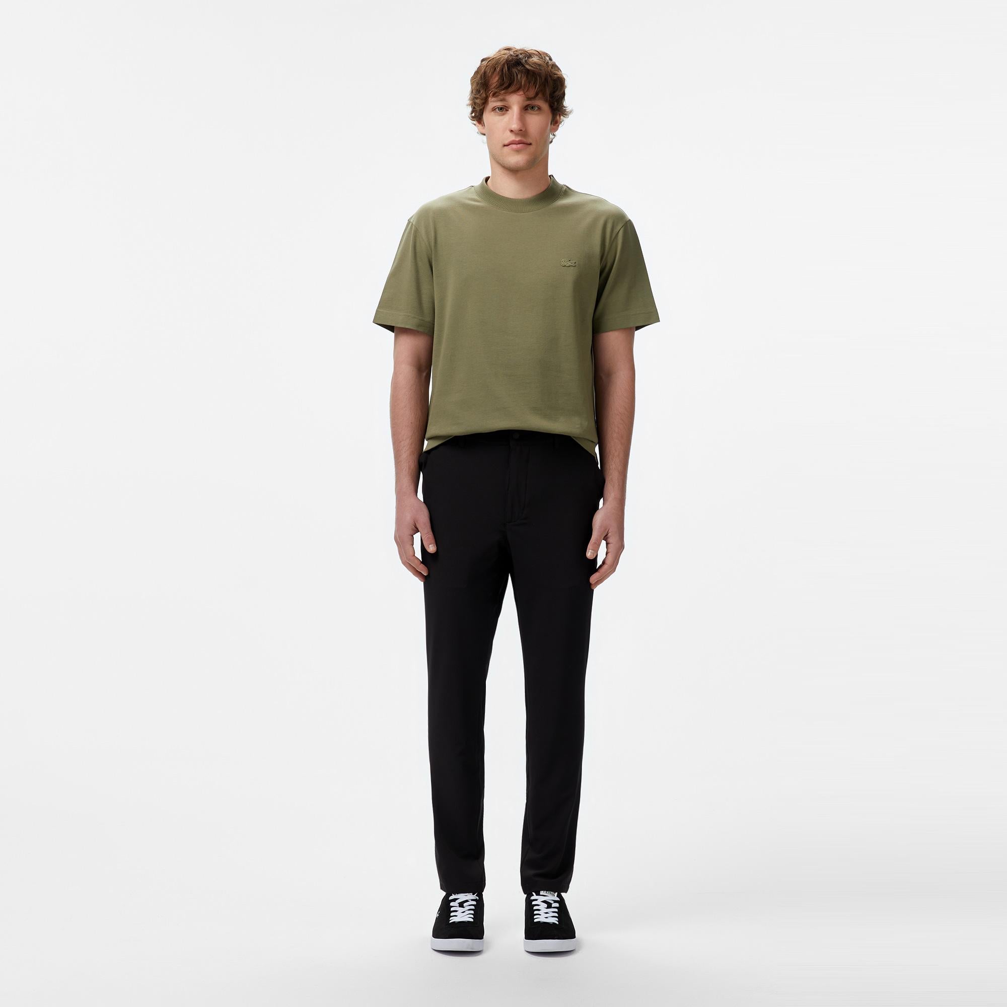 Erkek Tapered Fit Siyah Pantolon