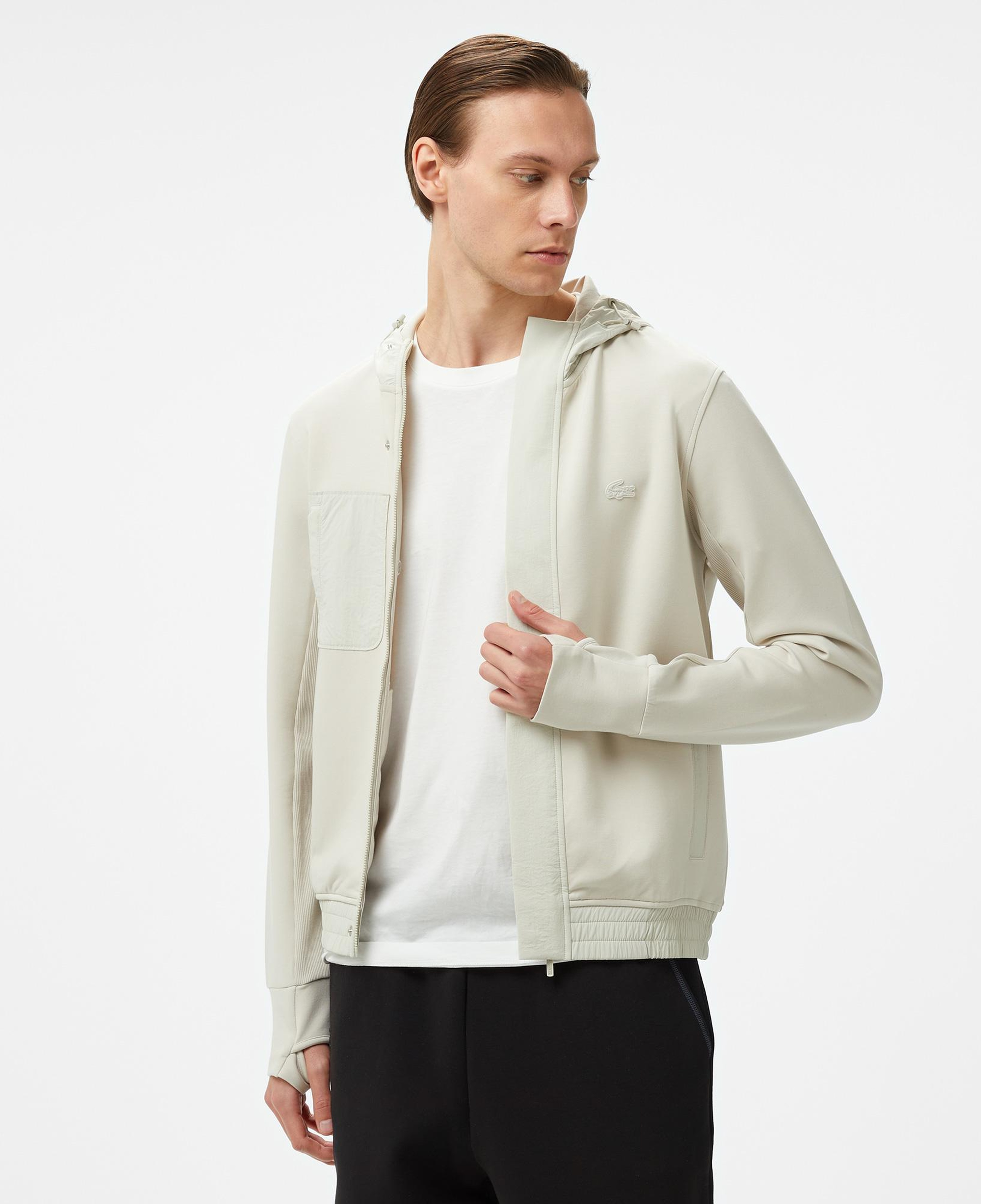 Erkek Regular Fit Kapüşonlu Gri Sweatshirt