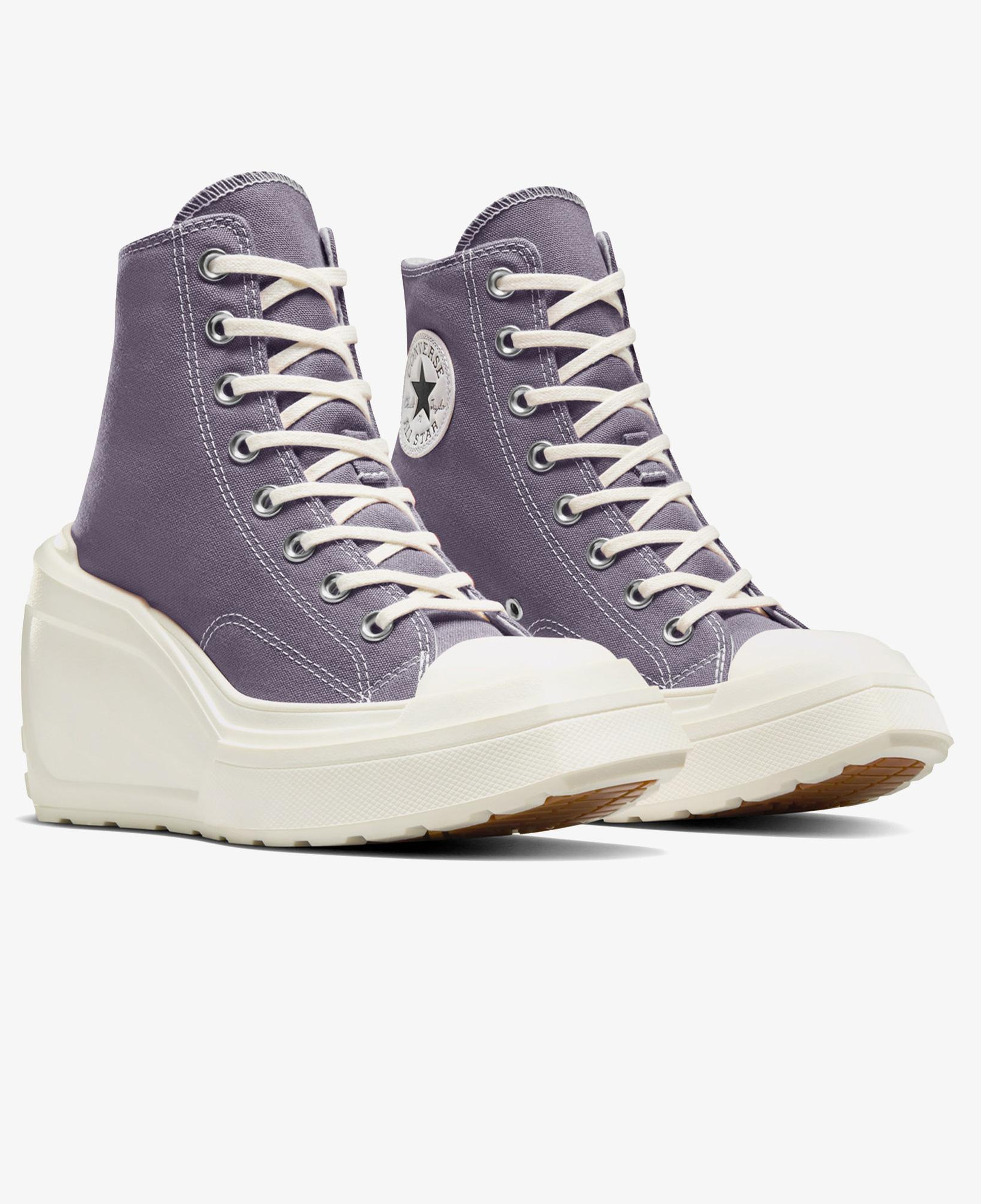 Converse Chuck 70 De Luxe Wedge Unisex Mor Platform Sneaker
