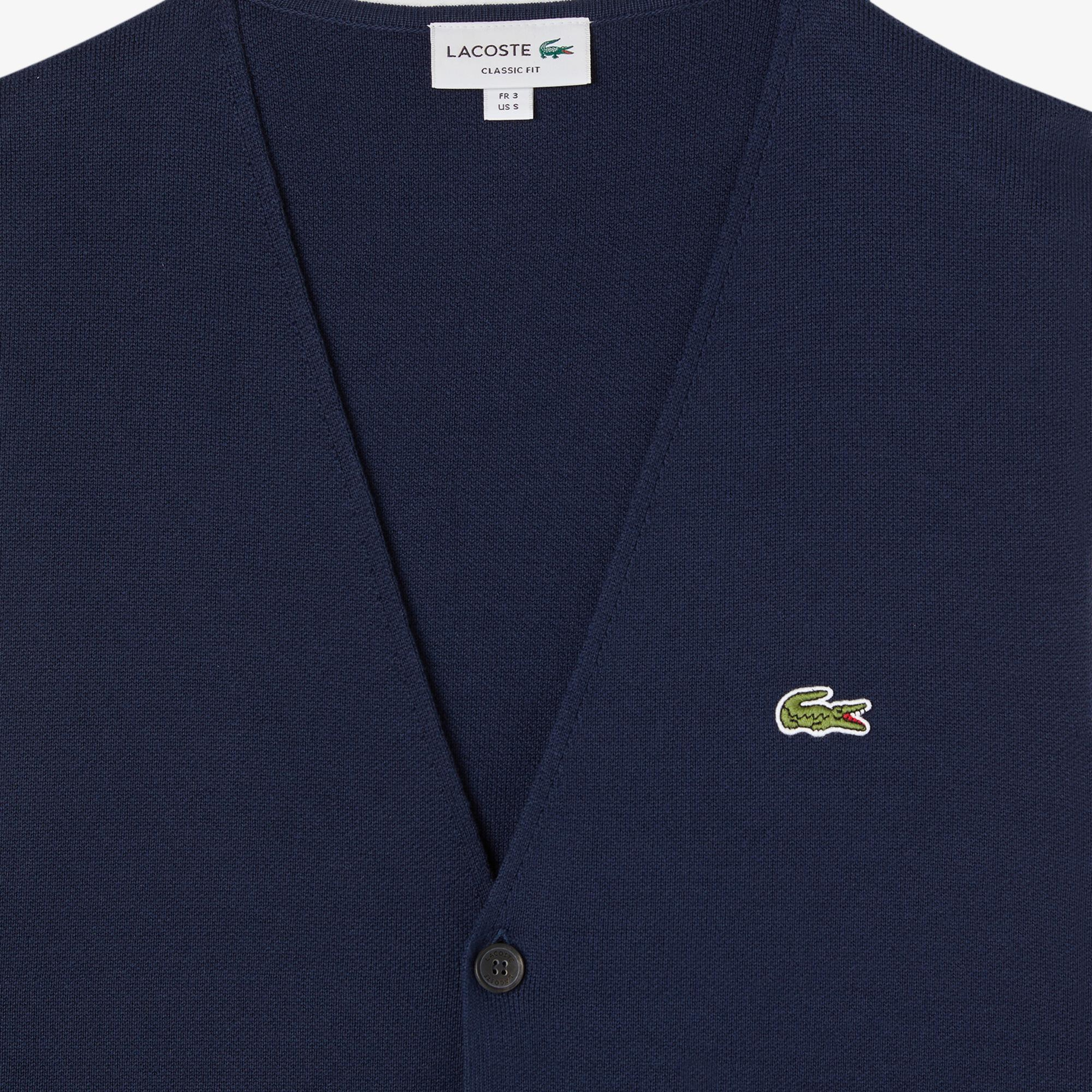 Erkek Classic Fit Lacivert Triko Yelek