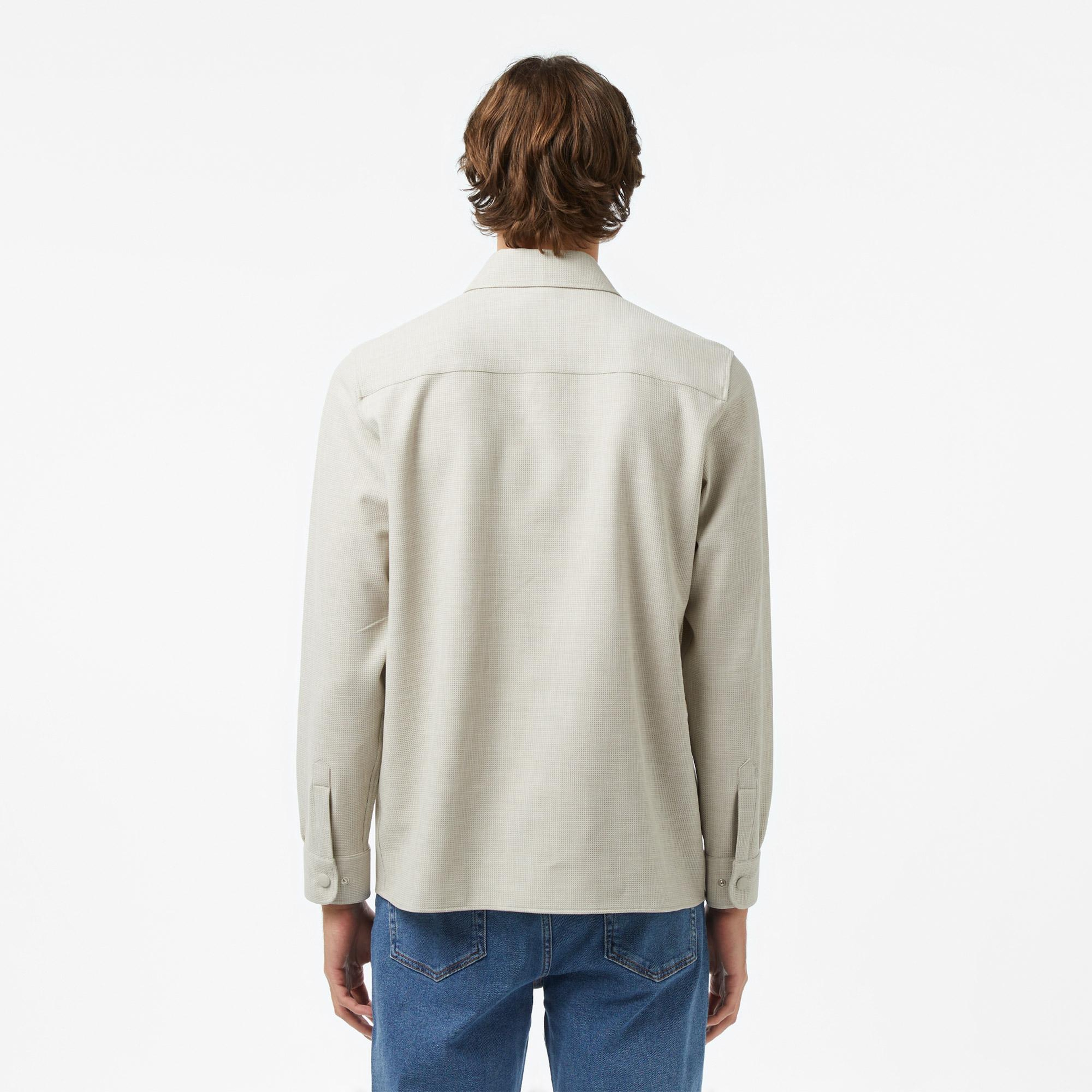 Lacoste Erkek Relaxed Fit Bej Gömlek