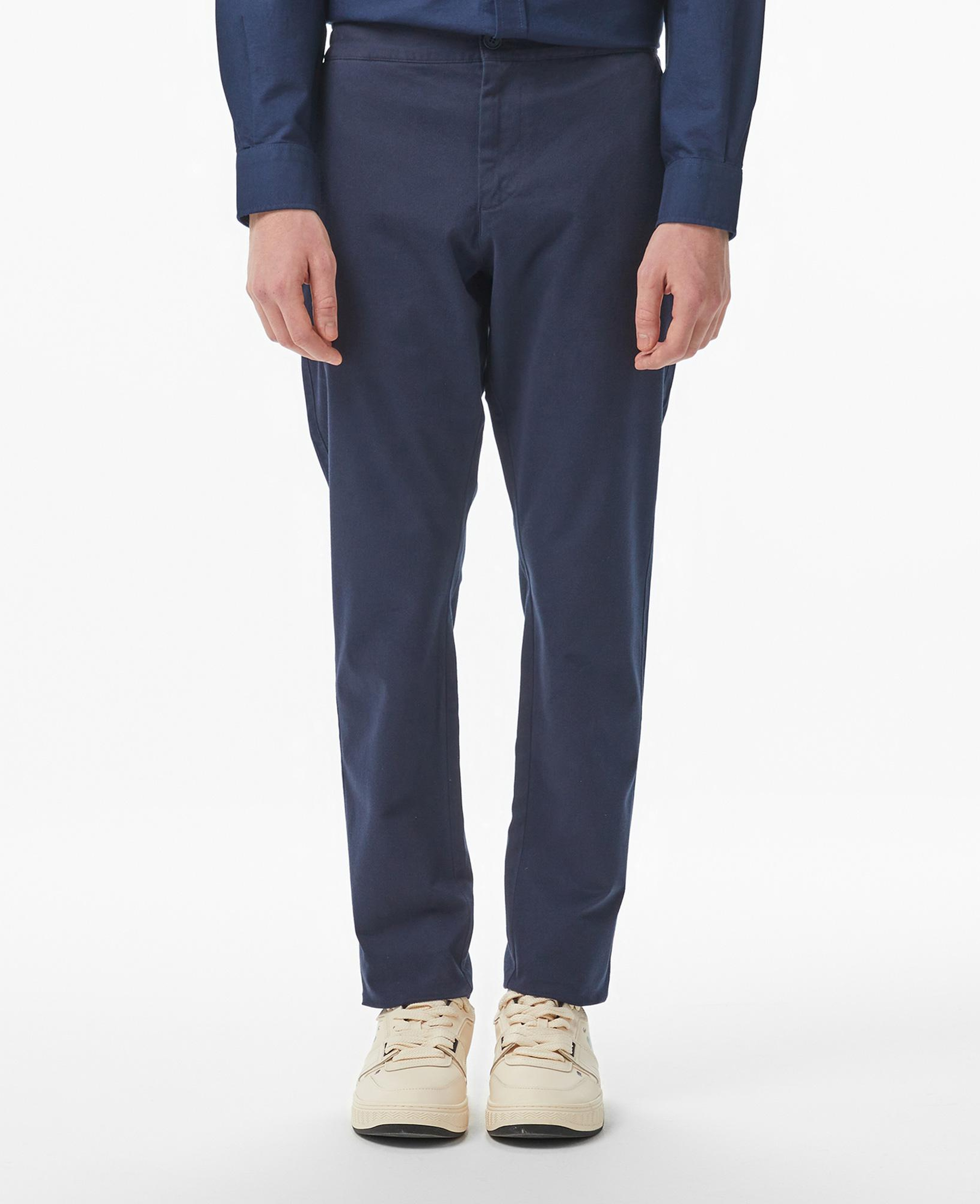 Erkek Slim Fit Lacivert Chino Modal Karışımlı Pantolon
