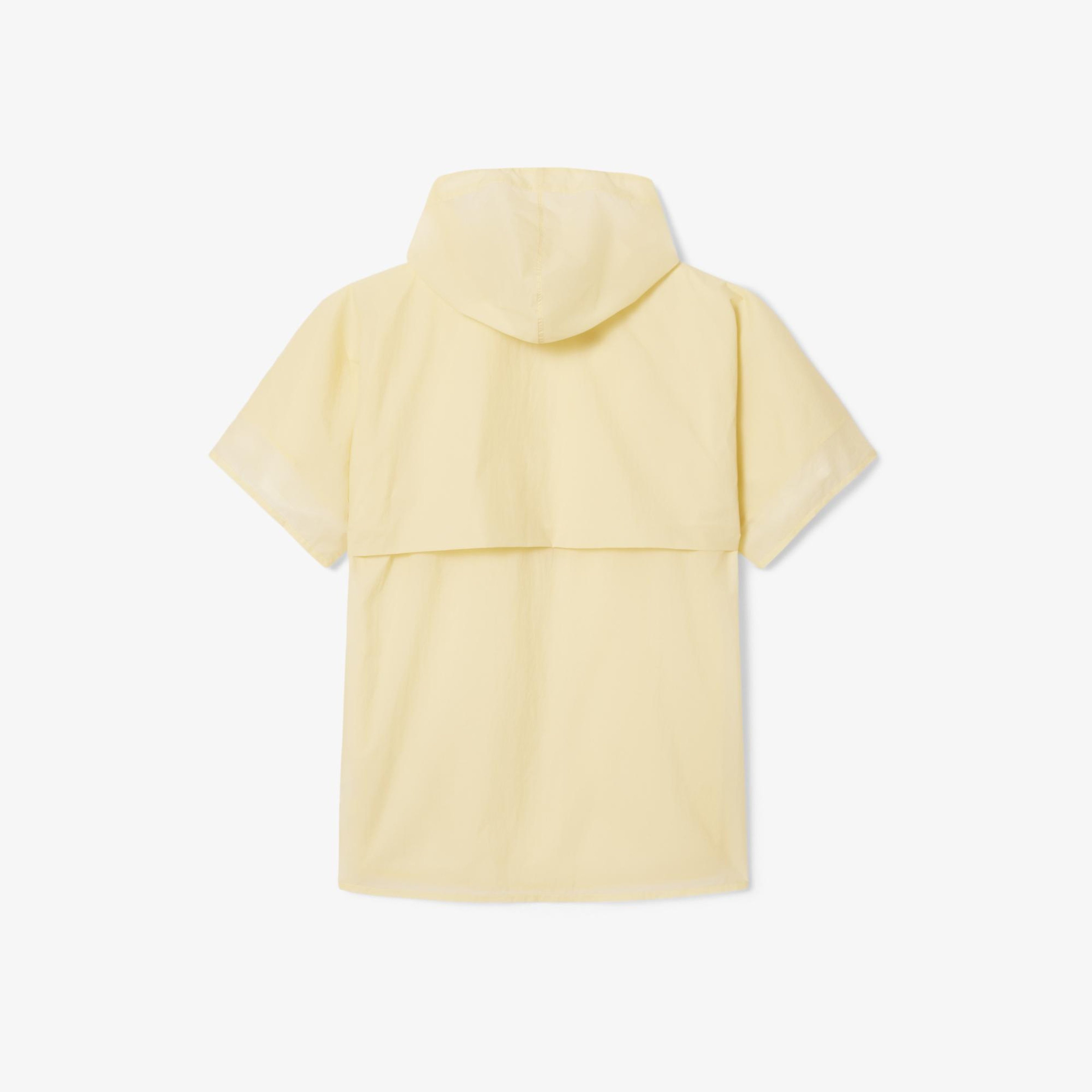 SS25 RUNWAY Erkek Kısa Kollu Kapüşonlu Sarı Rüzgarlık