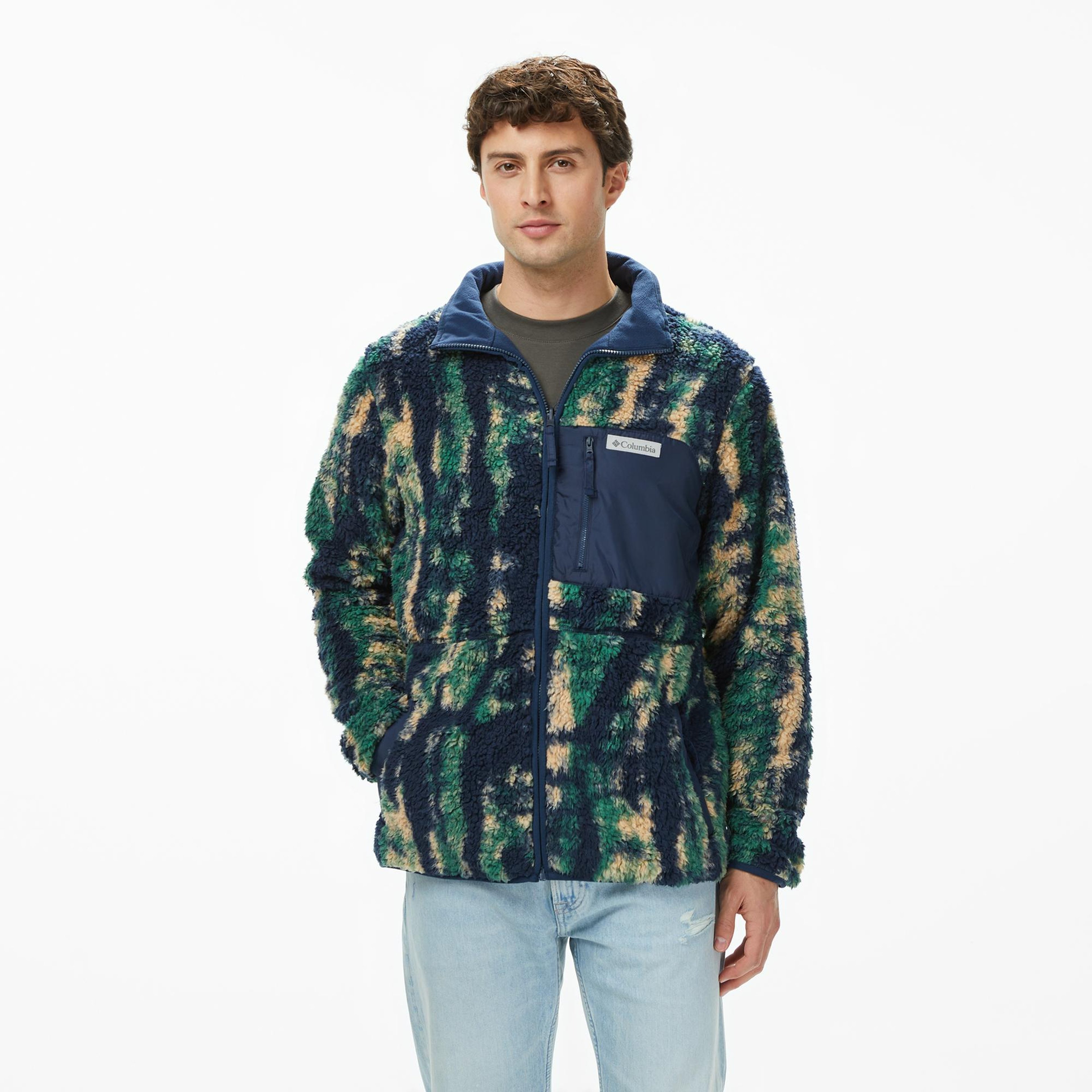 Columbia Winter Pass Reversible Fleece Erkek Renkli Polar Ceket