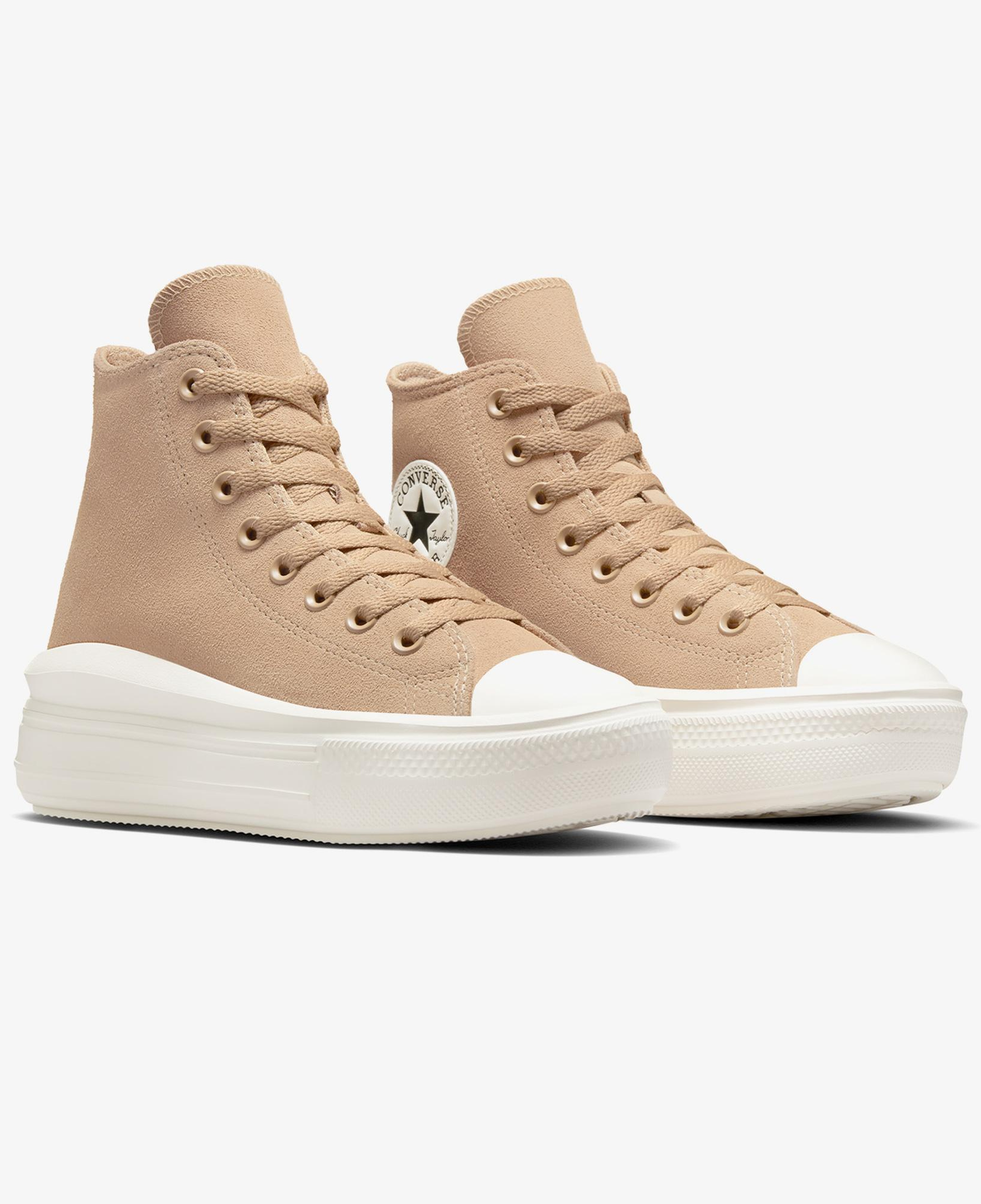 Converse Chuck Taylor All Star Move Platform Unisex Kahverengi Süet Deri Sneaker