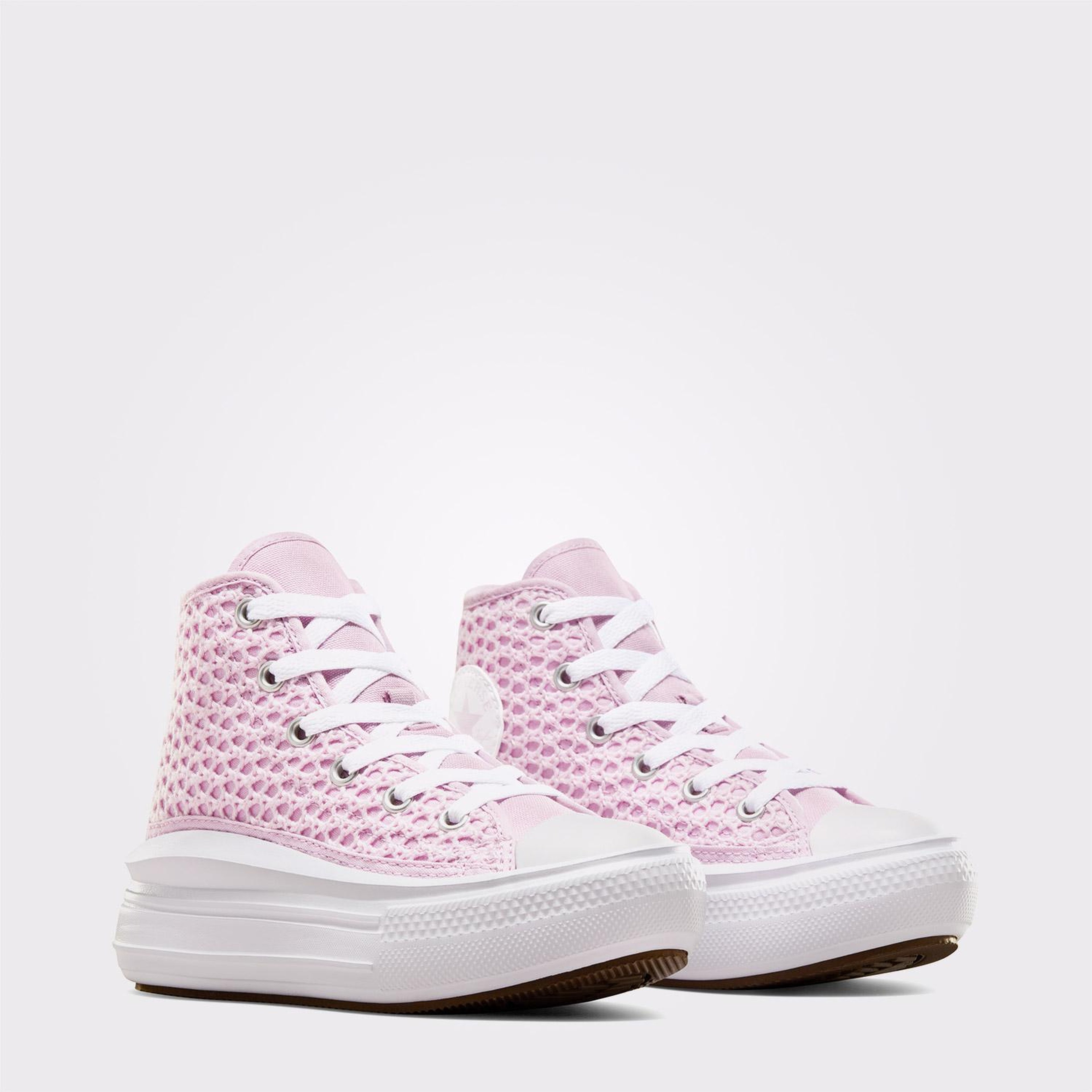 Converse Chuck Taylor All Star Move Bebek Pembe Platform Sneaker