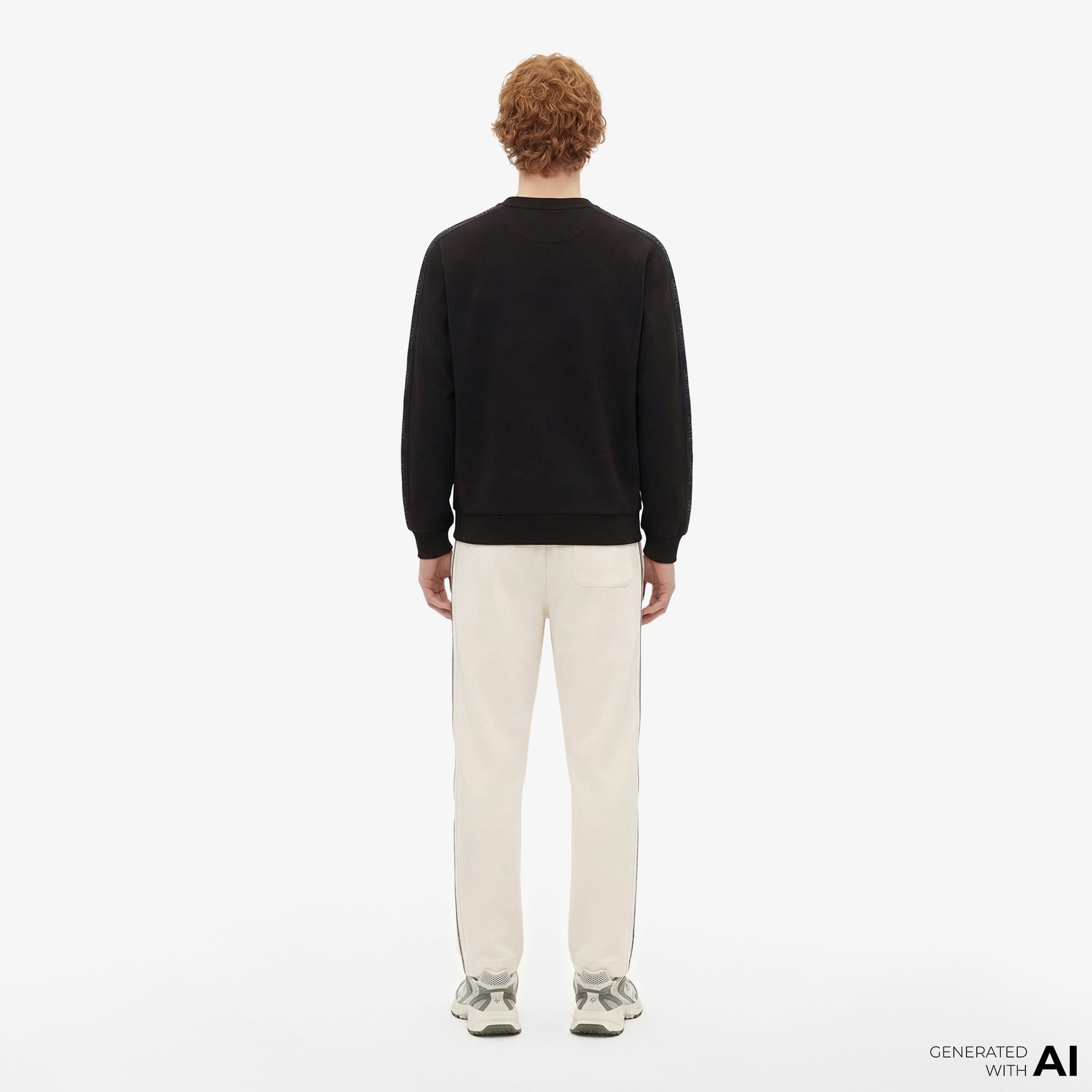 Lacoste Erkek Relaxed Fit Siyah Sweatshirt