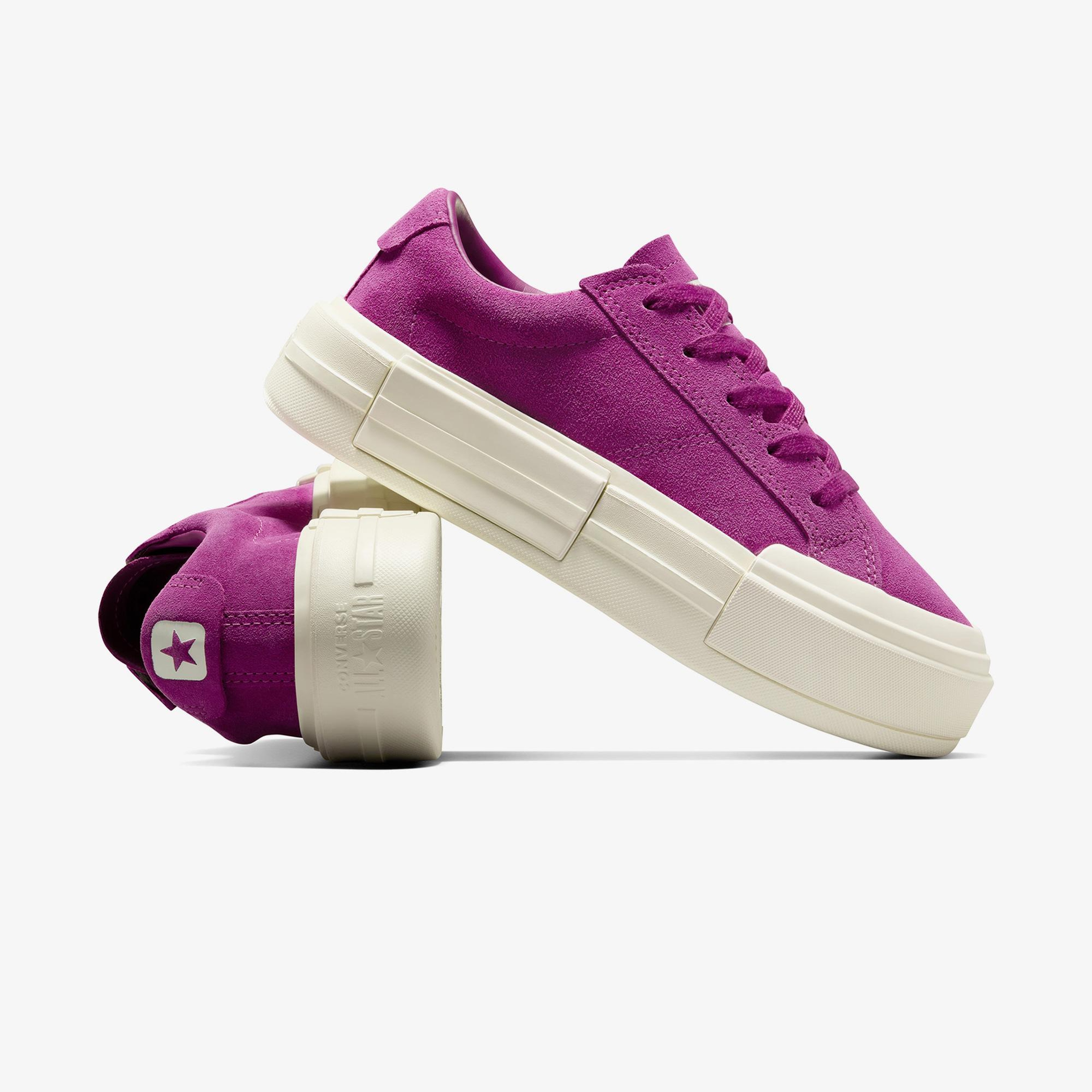 Converse Cruise Unisex Mor Süet Platform Deri Sneaker