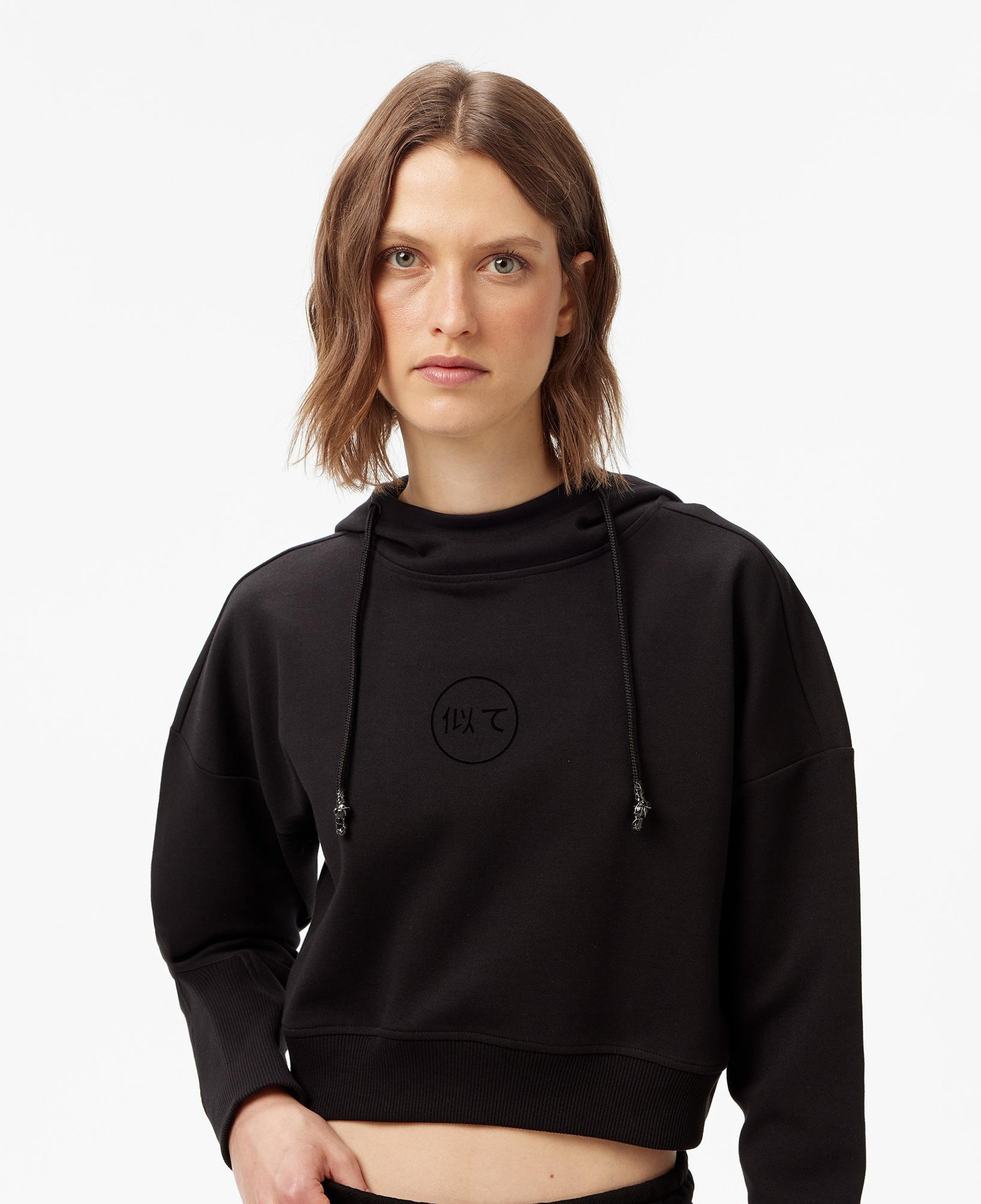 UNITED4 Classic Kadın Siyah Hoodie